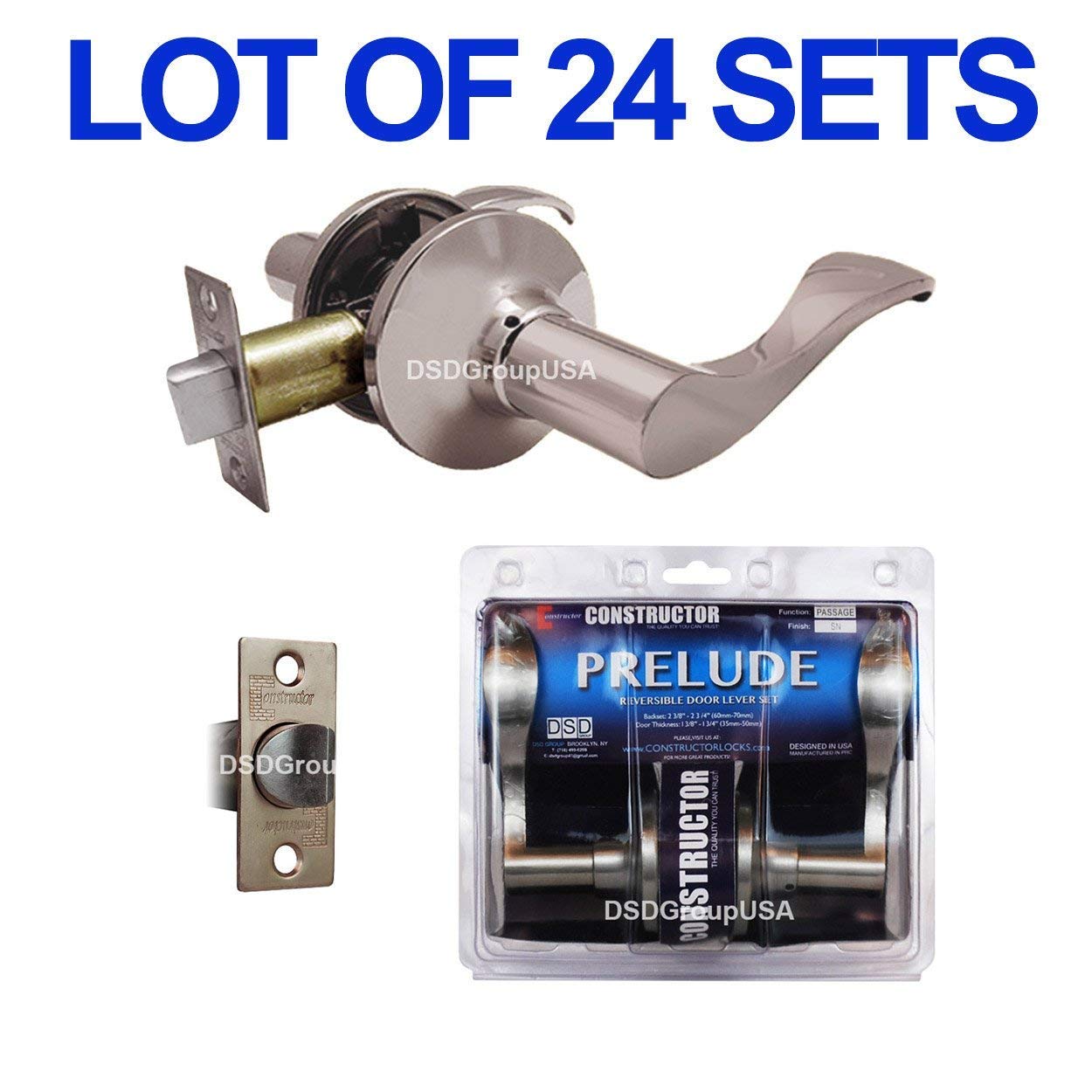 Wholesale Satin Nickel Door Lever Lock Sets - Entry & Privacy Handles for Home & Office Security | Durable & Stylish Hardware for Interior & Exterior Doors