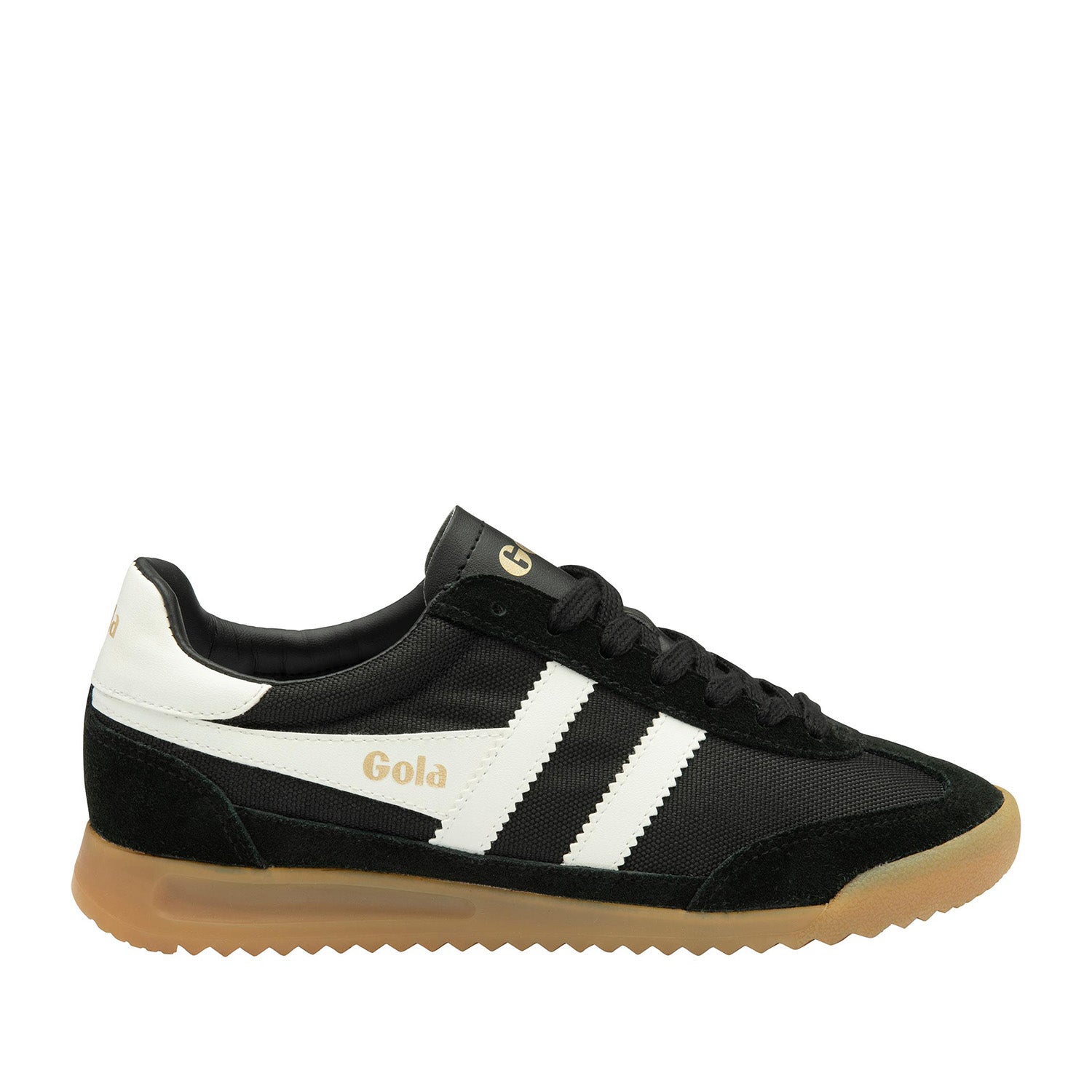 Gola Women's Tornado Black Sneakers - Classic Retro Running Shoes for Women - Comfortable Casual Walking Shoes for Daily Wear, Gym & Street Style