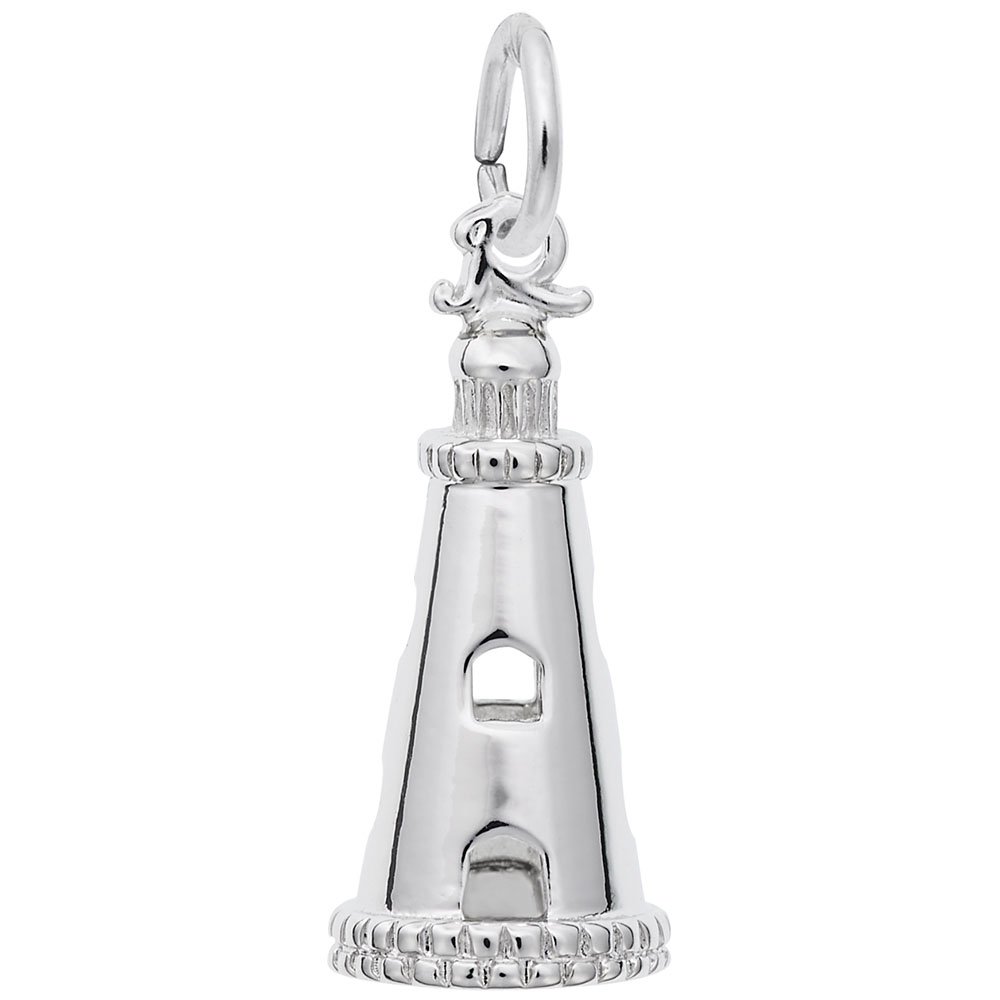 Lighthouse Charm Pendant - Sterling Silver & 18K Gold Plated Charms for Bracelets, Necklaces, and Jewelry Making - Perfect for Beach, Nautical, and Ocean-Themed Accessories