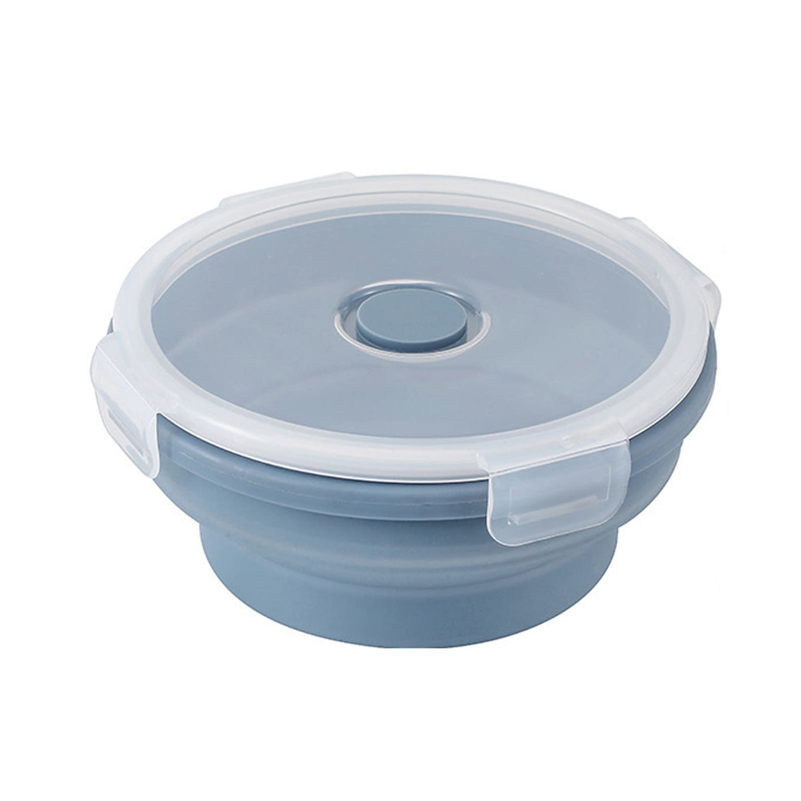 Collapsible Silicone Lunch Box - Leak-Proof Freezer-Safe Food Storage Container for Outdoor Travel, Picnics & Meal Prep (D Size, BPA-Free) | Perfect for Hiking, Camping & Office Lunches