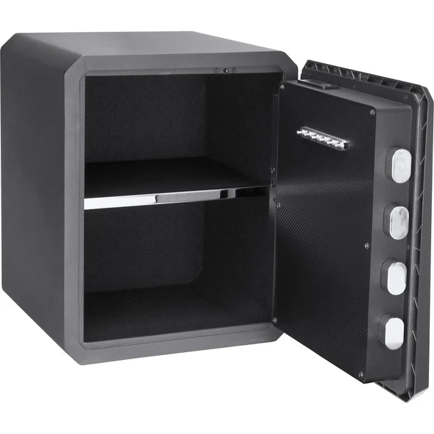 Barska AX13936 Obsidian 9 Biometric Fingerprint Safe with Touchscreen Keypad - Secure Handguns, Jewelry & Valuables for Home or Office Use