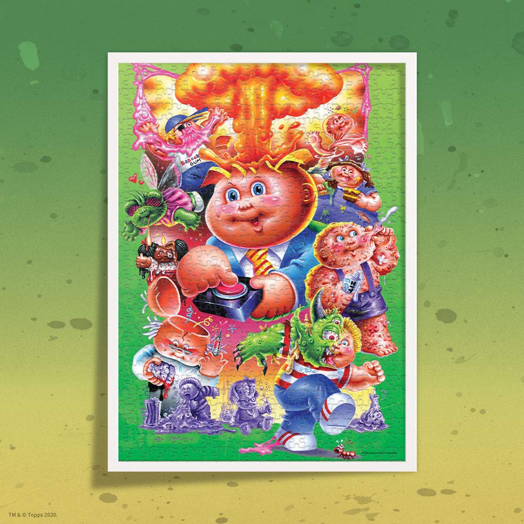Garbage Pail Kids 1000 Piece Jigsaw Puzzle - 35th Anniversary Collectible Puzzle with Original GPK Characters | Officially Licensed Garbage Pail Kids Merchandise | Perfect for Puzzle Enthusiasts and GPK Fans | Great for Family Game Nights and Collectors Display