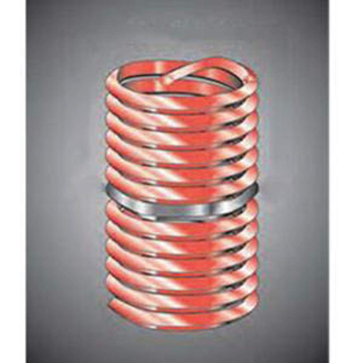 Recoil 15242MA Tanged Screw-Locking Coil Threaded Insert - Helical M24x3 Metric Coarse Thread - 24mm Length - 304 Stainless Steel - for Automotive, Machinery & Industrial Equipment Repair