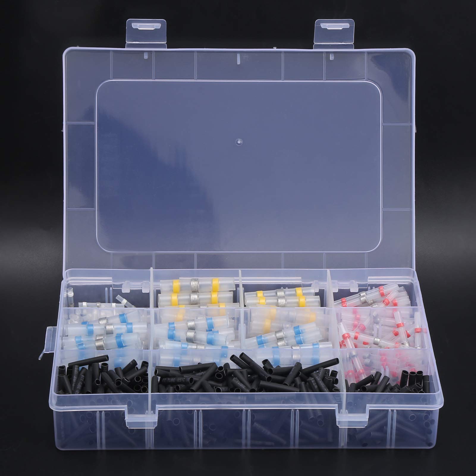 600pcs Waterproof Heat Shrink Solder Seal Wire Connectors - Polyethylene Electrical Butt Connectors for Automotive, Boat & Truck Wiring - Ideal for Marine, RV and Outdoor Electrical Repairs