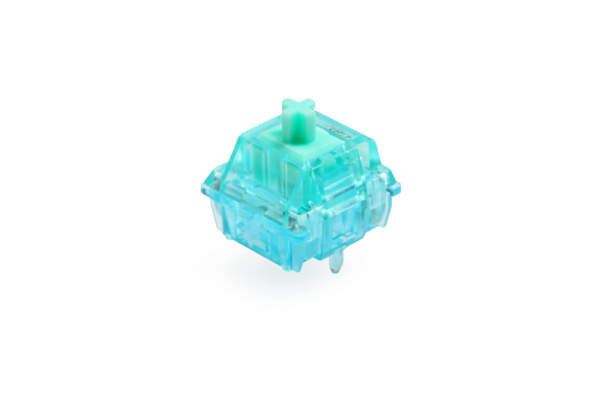 Gateron Turquoise Tealio Linear Switch 63.5g/65g 5-Pin SMD RGB MX Mechanical Keyboard Switch - Cyan Colorway (110-Pack) | Smooth Typing & Gaming for Custom Keyboards