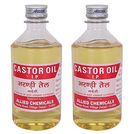 Sweet As Cosmetics Allied Pure Castor Oil - 100% Natural Cold Pressed, 100ml (Pack of 2) for Hair Growth, Eyelashes & Eyebrows | Perfect for DIY Beauty Treatments & Skin Care