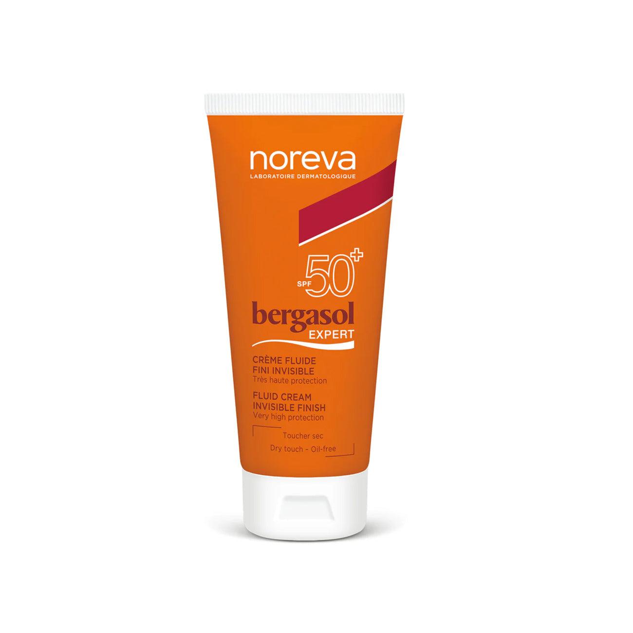 Bergasol Expert Fluid Cream SPF50+ - Invisible Finish Sunscreen for Face & Body - Lightweight, Non-Greasy Protection for Outdoor Activities, Beach & Daily Use