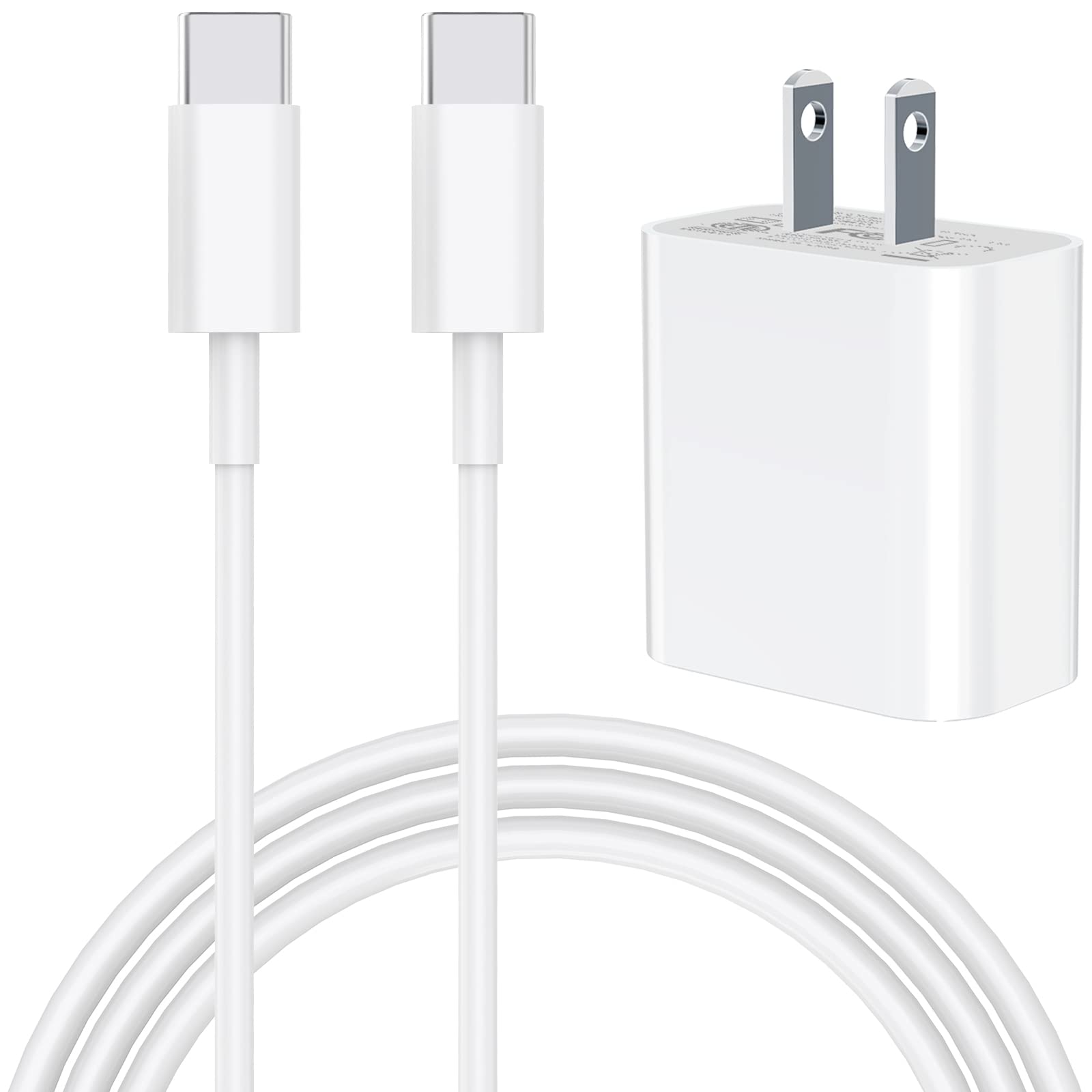 Apple MFi Certified 20W PD USB C Fast Charger - MIRAREED Quick Wall Charger with 6FT Type C Cable for iPad Pro 12.9/11, iPad Air 5/4, iPad Mini 6, Pixel 6/5 - Perfect for Home, Office & Travel Charging