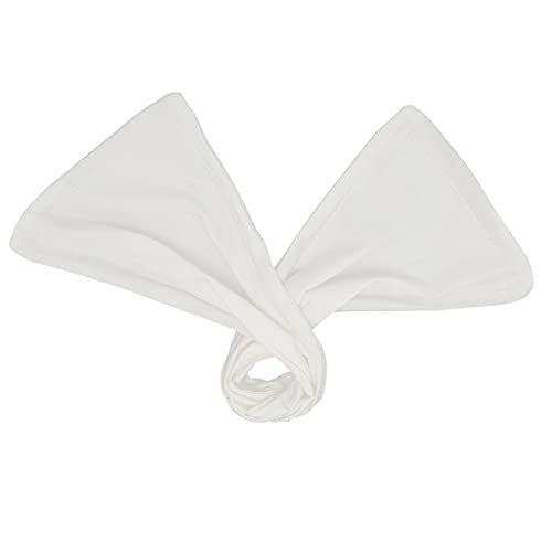 Premium Hair Bun Maker for Women - 13.8 X 3.9 Inch (35 X 10cm) Durable Hair Donut for Yoga, Parties & Home Use - Perfect for Updos & Styling (White)
