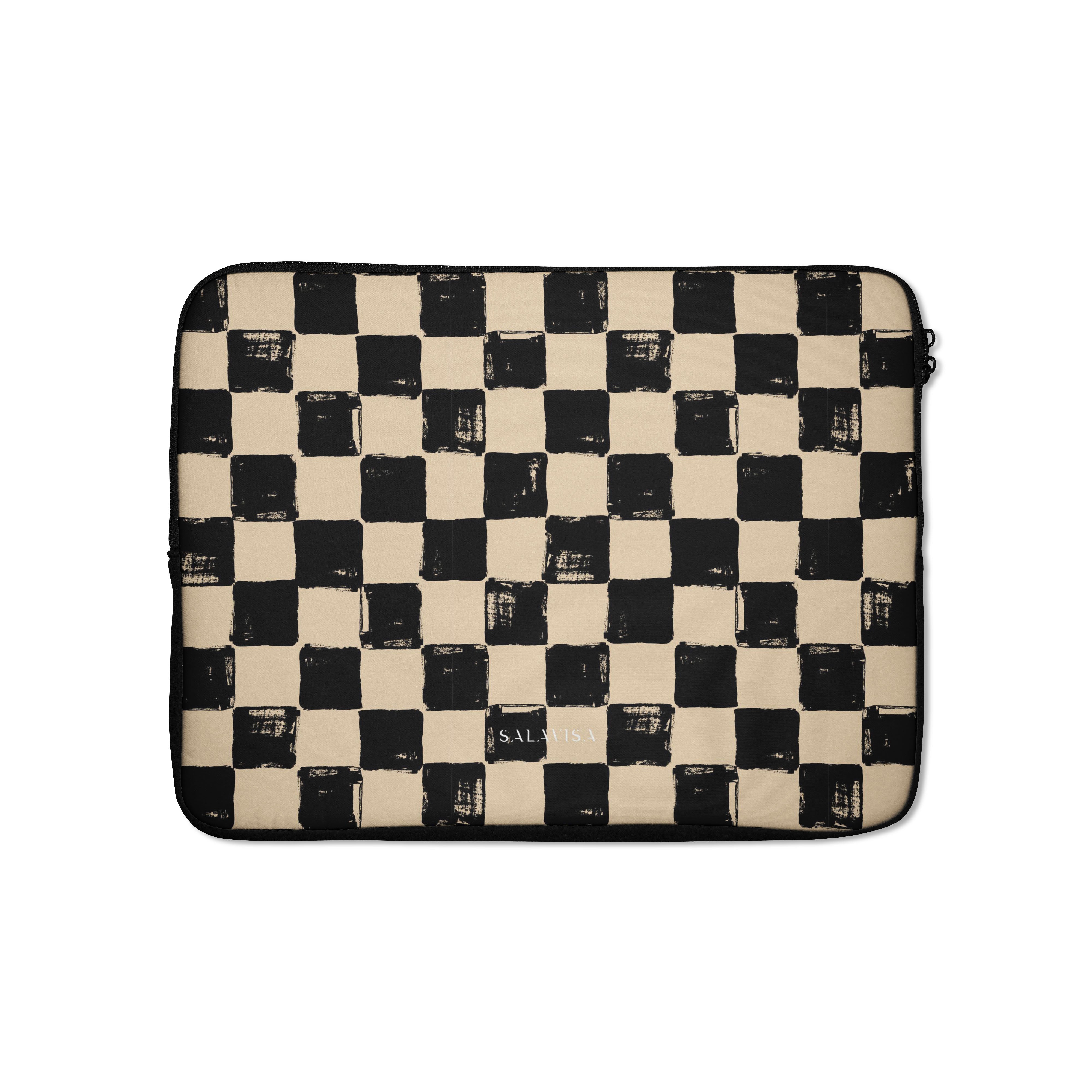 Premium Chess Board Design Laptop Sleeve - Protective Case for 13-15 Inch MacBook & Laptops - Perfect for Office, School & Travel Accessories