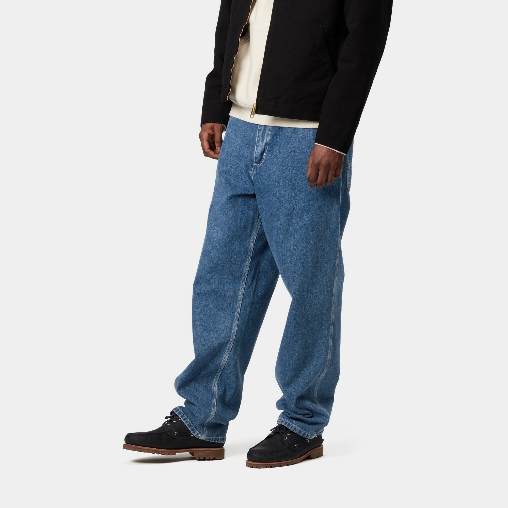 Simple Pant Denim Jeans | Blue Stone Washed for Women & Men - Perfect for Casual Wear, Work & Everyday Outfits