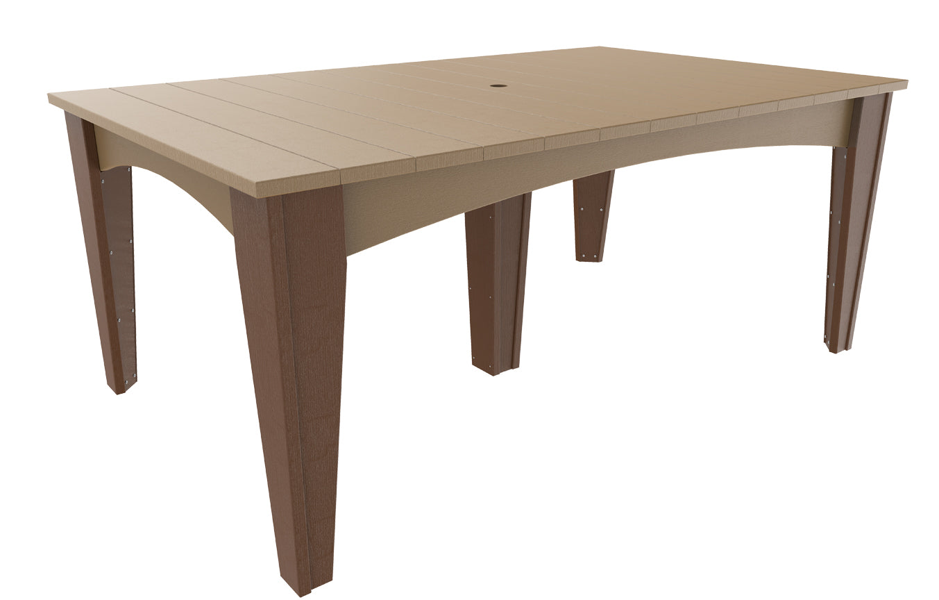 LuxCraft 44 x 72 Inch 7-Piece Dining Table Set for Kitchen Island - Modern Wooden Counter Height Table with 6 Chairs - Perfect for Family Meals, Entertaining & Small Space Dining Rooms