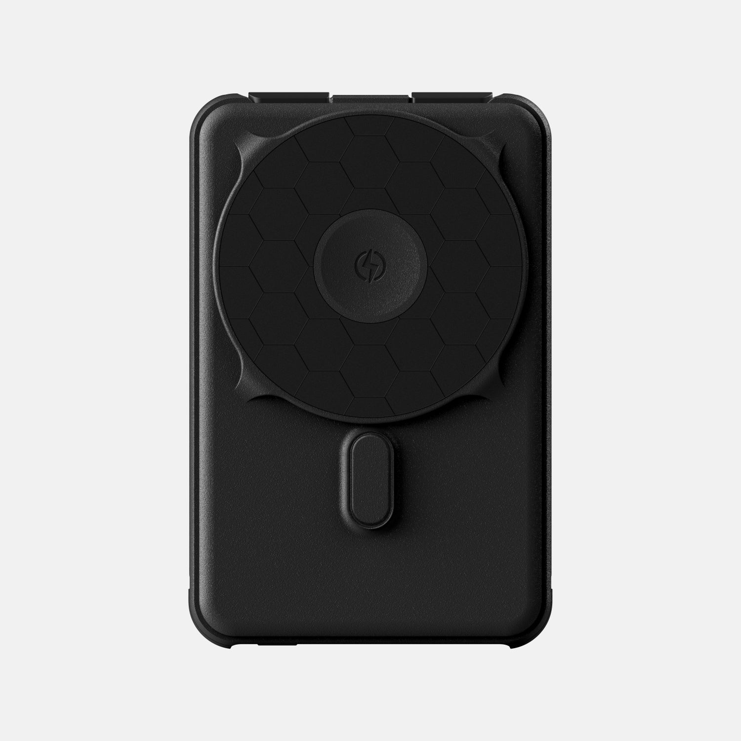 Portable Magnetic Power Bank 10000mAh - Matte Black Wireless Charger for iPhone, Android - Perfect for Travel, Office & Outdoor Use