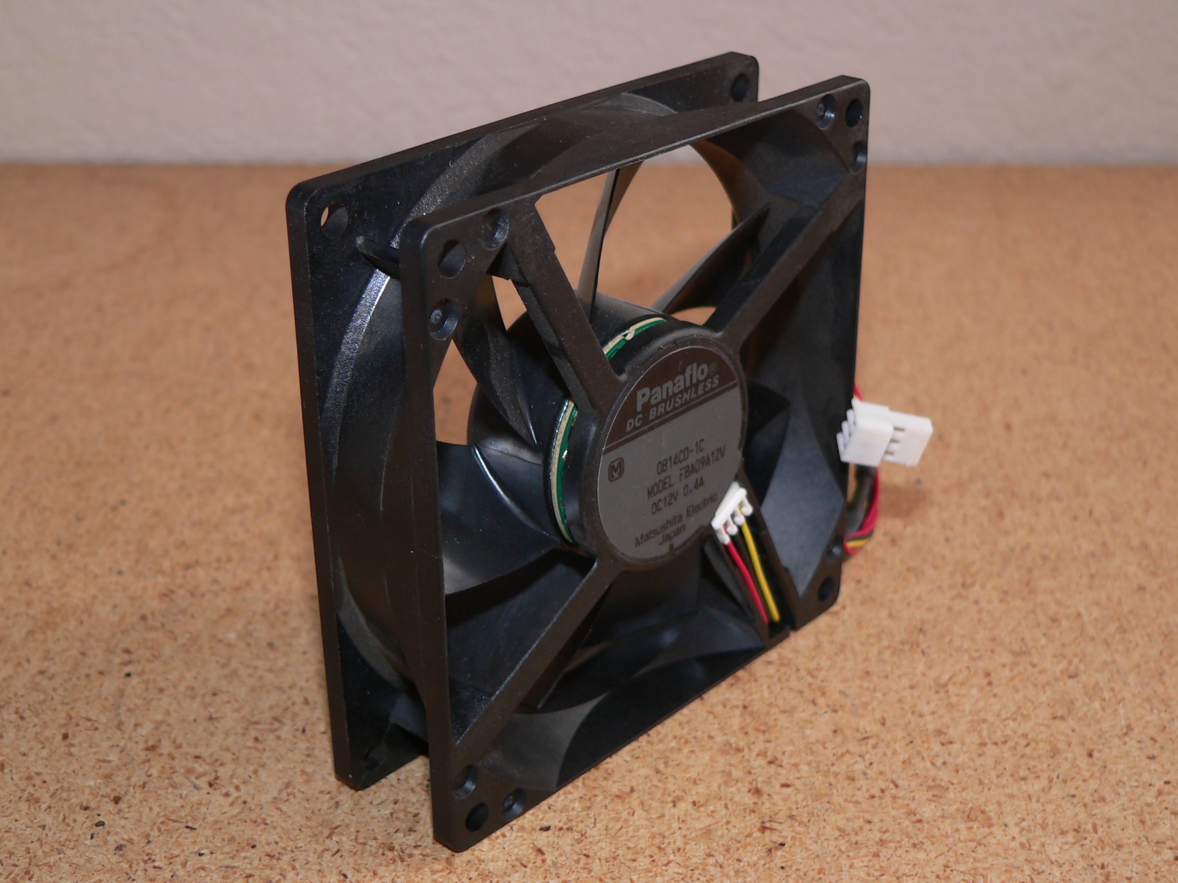 PANAFLO 12V 0.4A Brushless Cooling Fan - High Performance DC Fan for PC, Electronics, and Industrial Equipment - Quiet Operation & Long Lifespan