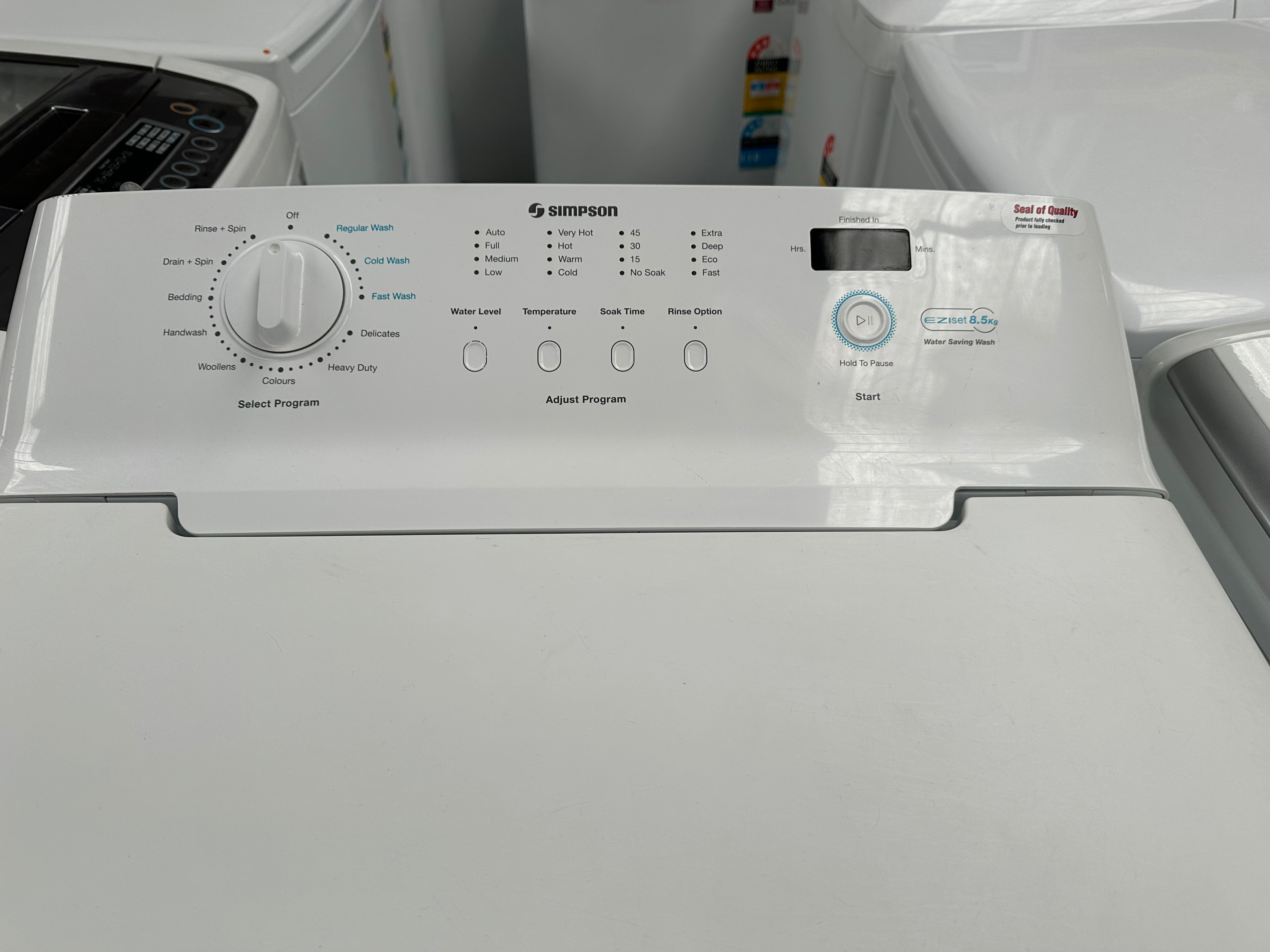 Simpson 8.5kg Top Load Washing Machine - Certified Refurbished | Perfect for Small Apartments & Laundry Rooms | Energy Efficient Home Appliance