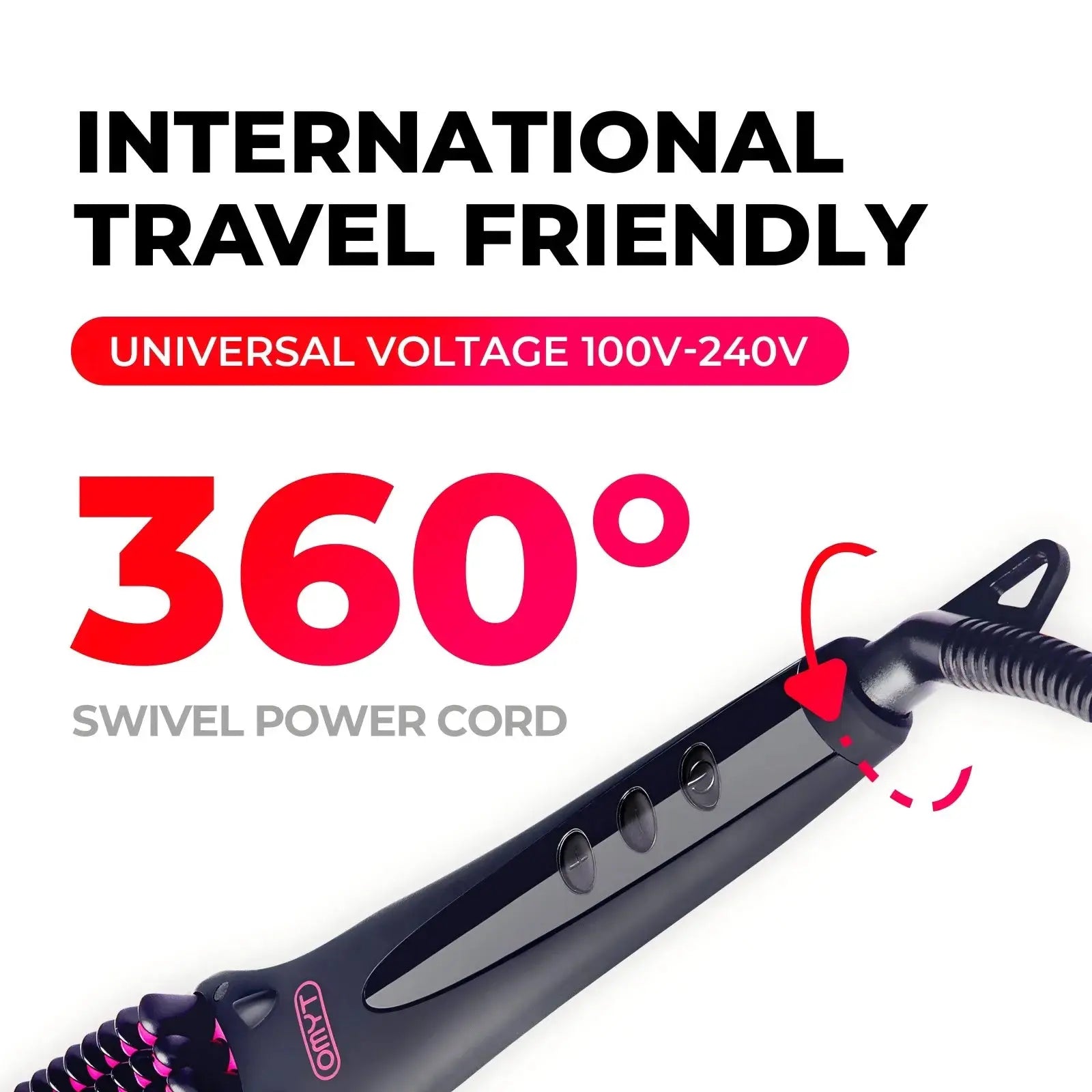 Tymo Ionic Hair Dryer - Professional Salon Blow Dryer with Negative Ion Technology for Frizz-Free, Shiny Hair | Fast Drying, Lightweight & Quiet | Perfect for Home, Salon & Travel Use