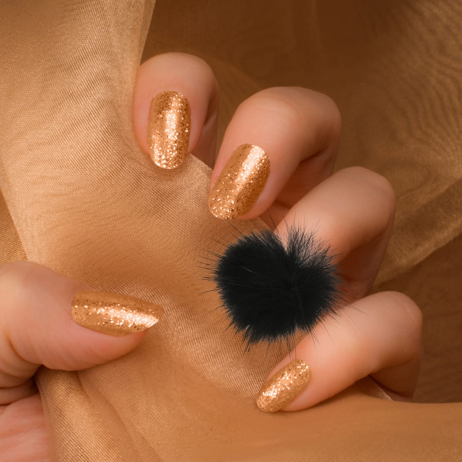 6PCS DIY Fluffy Nail Pom Poms - 3D Winter Nail Art Decorations for Manicure, Hats & Crafts | Uonlytech Nail Accessories for Party, Wedding & Holiday Nail Designs