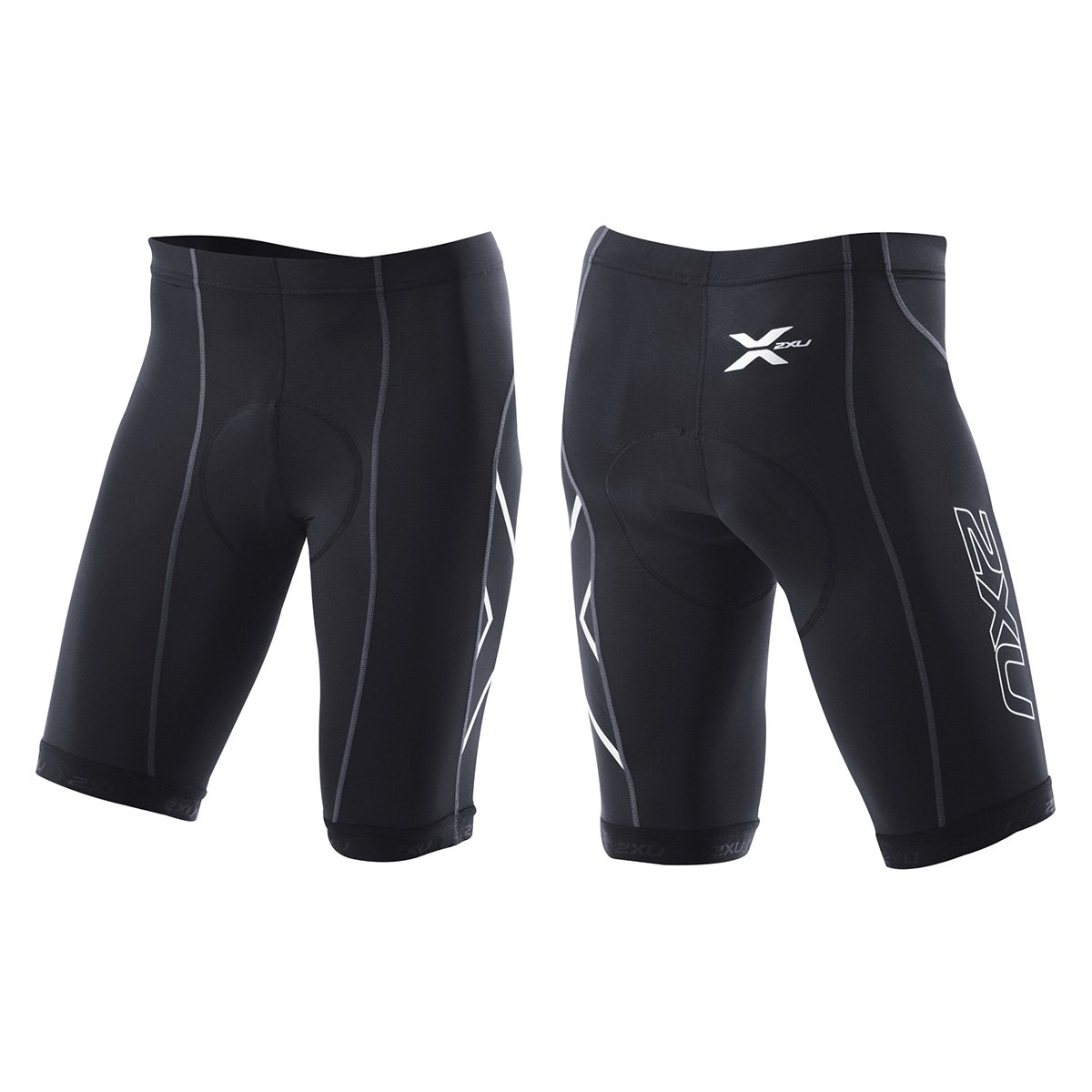 2XU Men's Compression Cycling Shorts - High-Performance Bike Shorts for Cycling & Training - Moisture-Wicking & Breathable for Comfortable Rides