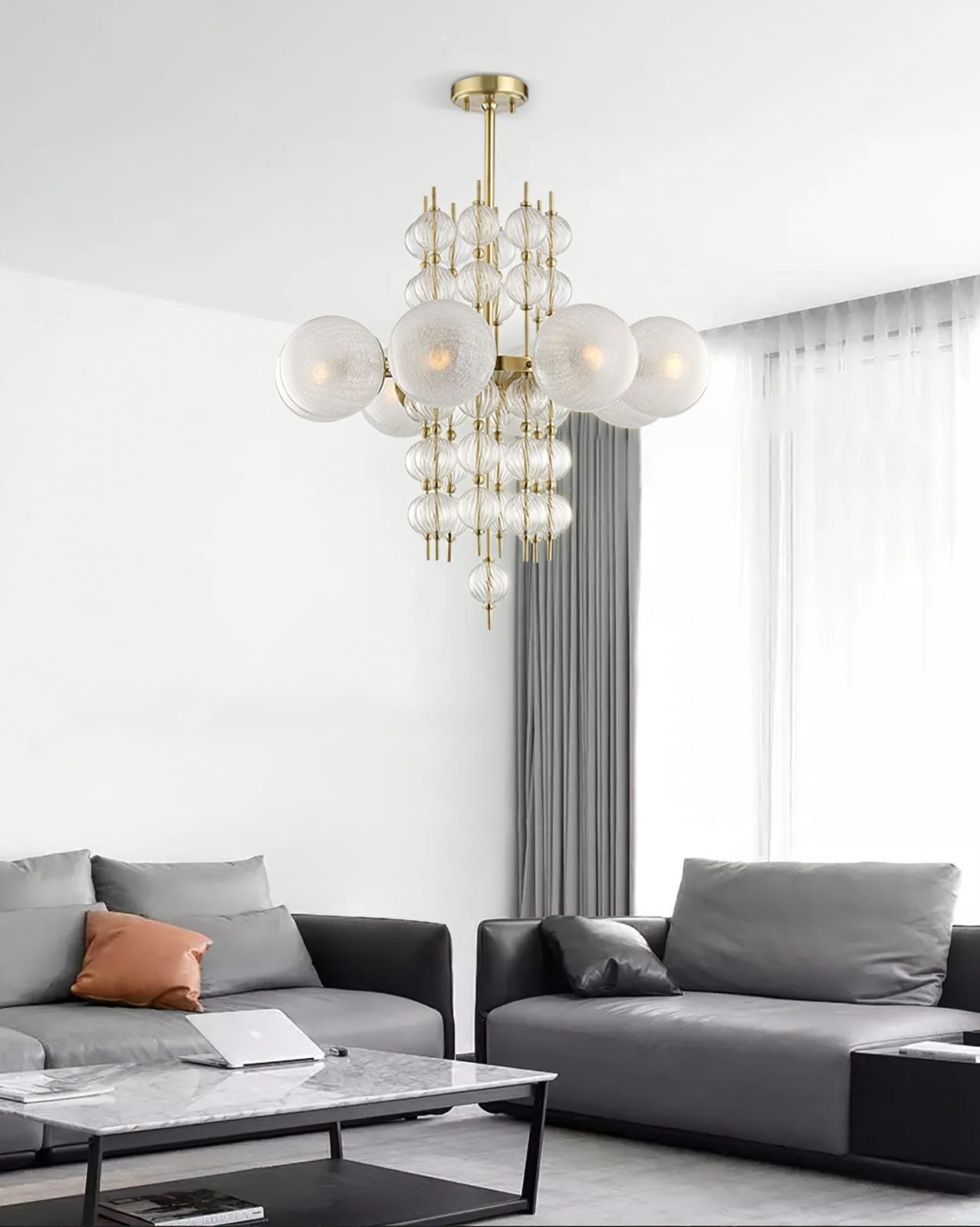 Calypso Chandelier - Elegant Crystal Ceiling Light Fixture for Dining Room, Bedroom & Living Room Decor | Modern Lighting for Home & Office