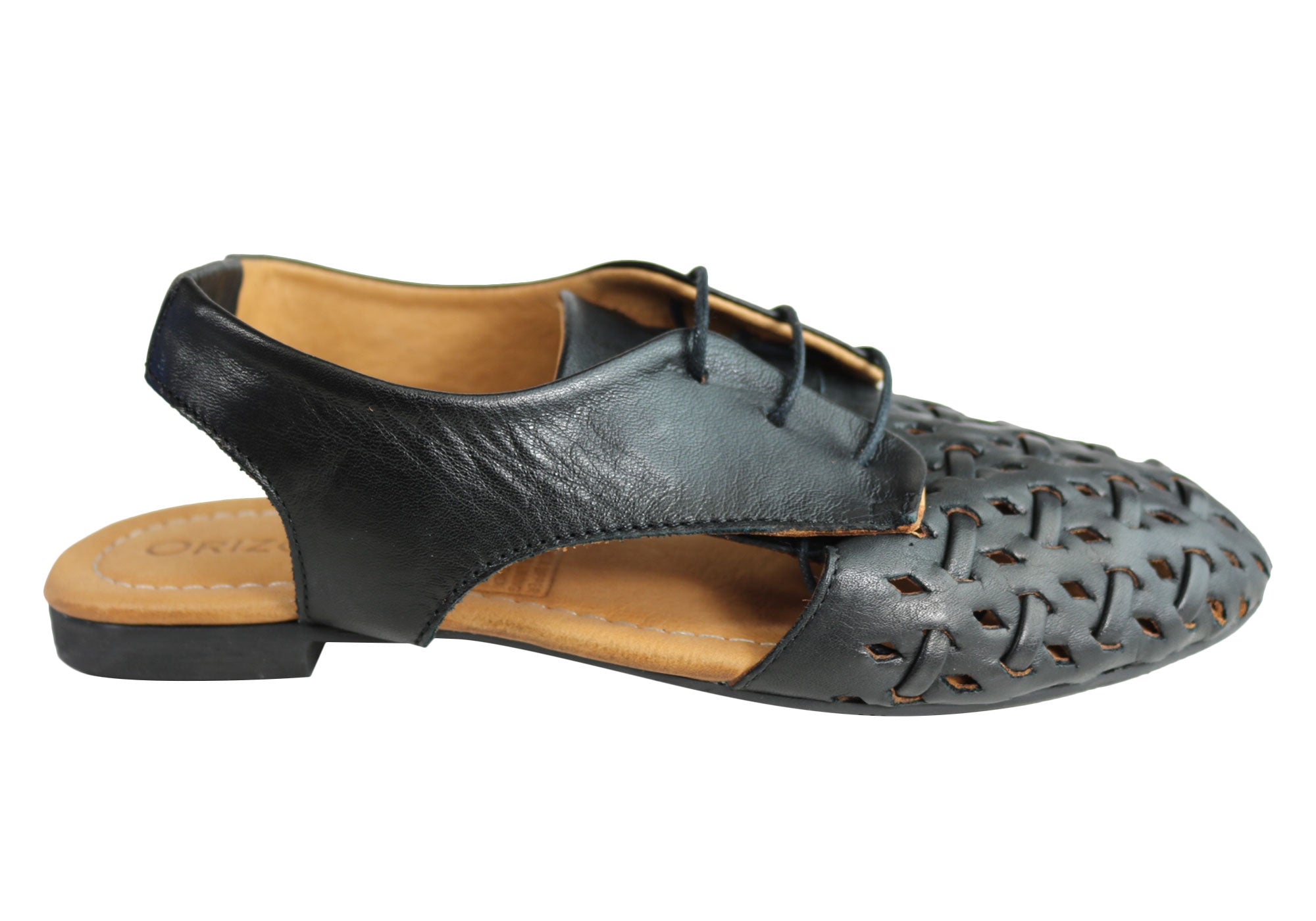Orizonte Basco Women's European Soft Leather Slingback Flat Shoes - Comfortable & Stylish for Work, Travel & Casual Outings