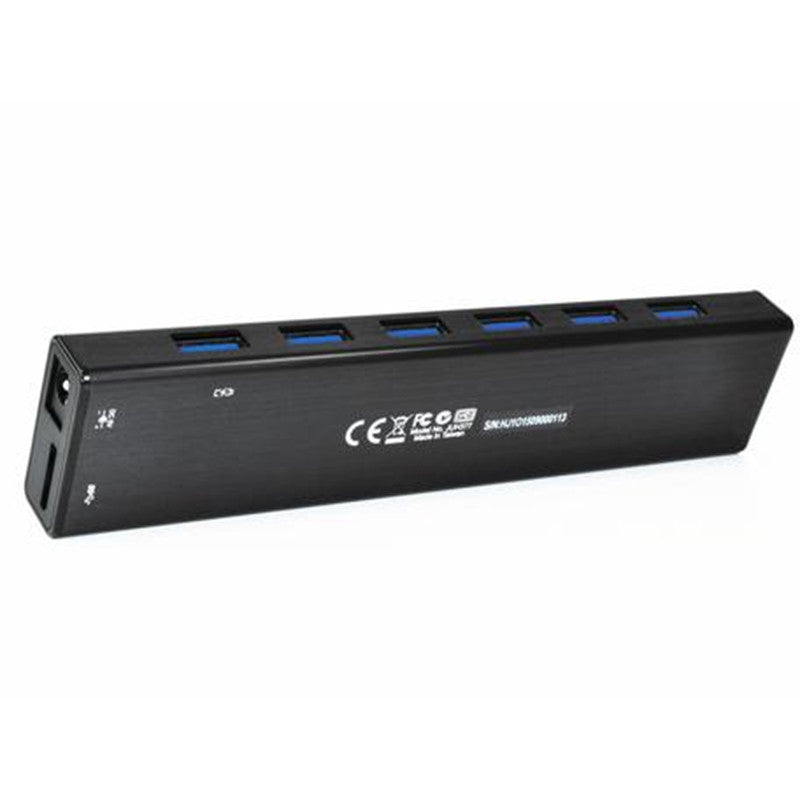 7-Port USB 3.0 Hub with 5Gbps Data Transfer - High-Speed Multi-Port USB Hub for Laptop, PC, MacBook - Perfect for Home Office, Gaming & Charging Multiple Devices
