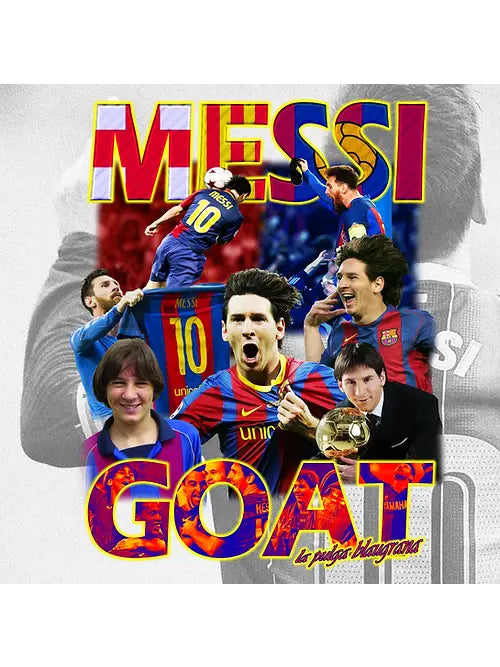 Vintage Football Gang Messi The GOAT T-Shirt - Perfect for Soccer Fans, Gifts & Casual Wear