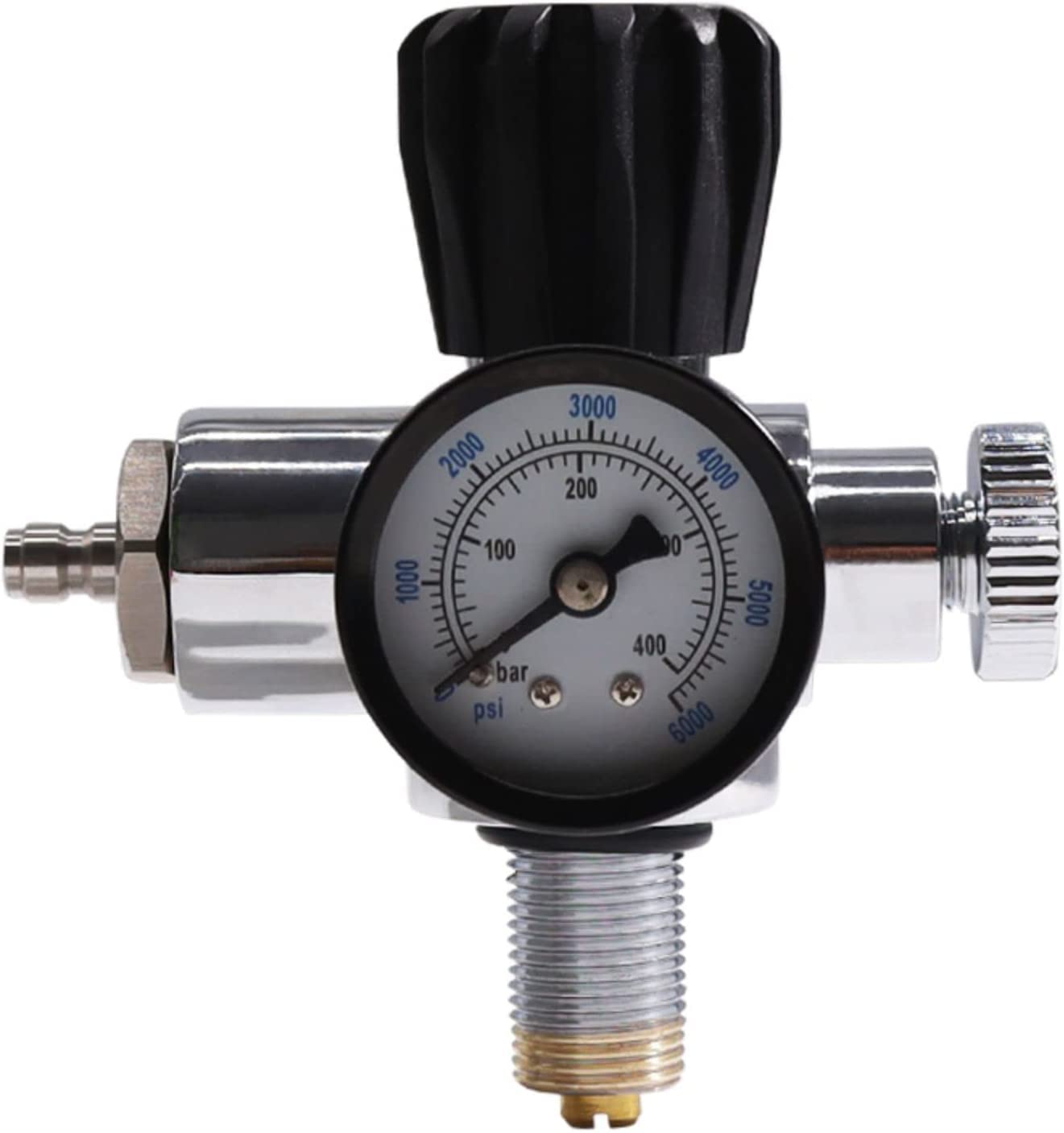 TUXING 4500psi Carbon Fiber Air Tank 3L (Empty) & PCP Paintball Filling Station with Pressure Gauge Valve - High Pressure Scuba Tank for PCP Air Rifles, Paintball Guns & Diving - Perfect for Outdoor Sports, Hunting & Underwater Adventures
