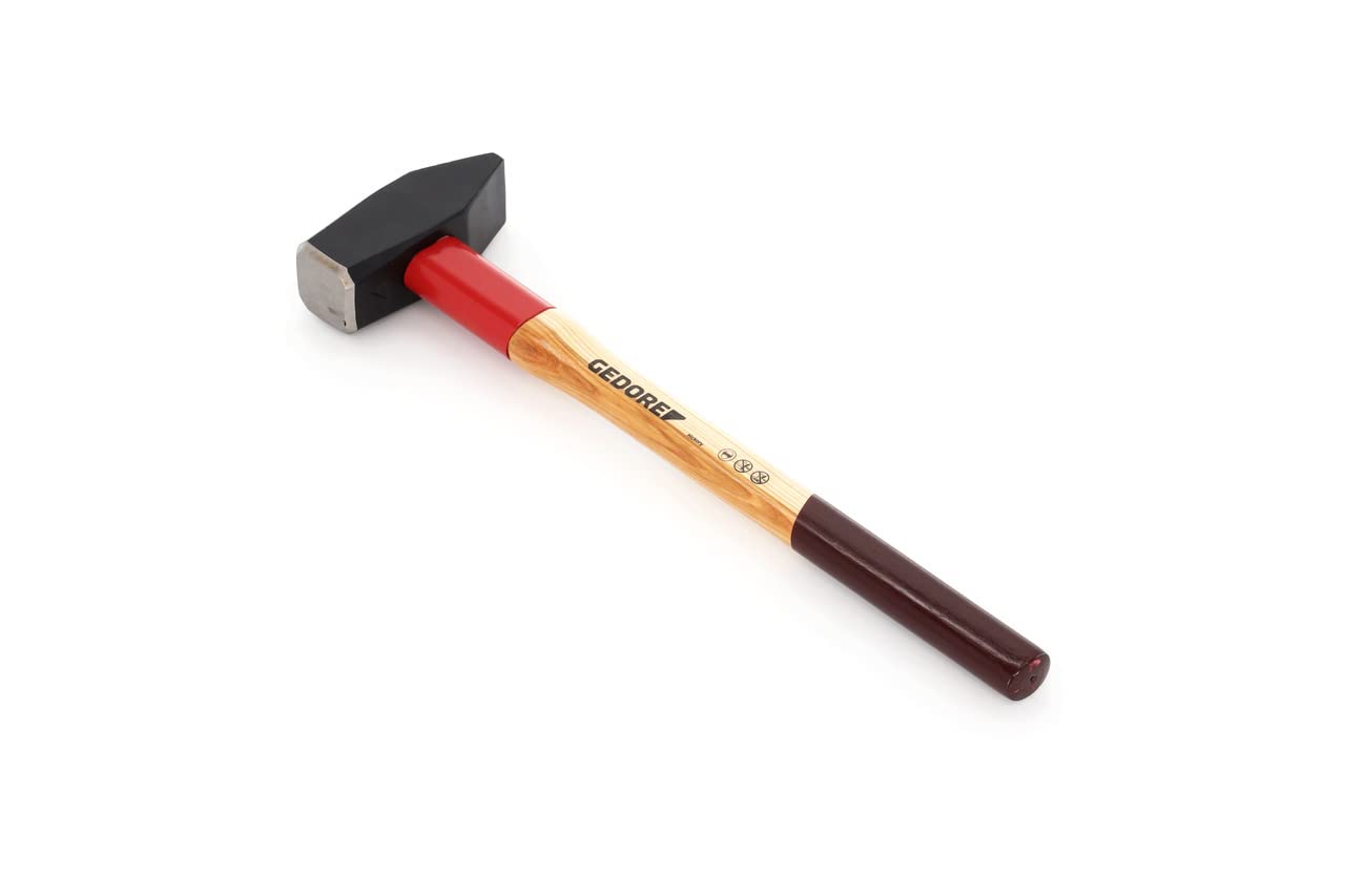 GEDORE 609 H-3 Sledge Hammer ROTBAND-Plus 3kg (6.6lbs) 600mm (23.6in) - Heavy Duty Forging & Demolition Tool for Construction, Metalwork & Blacksmithing