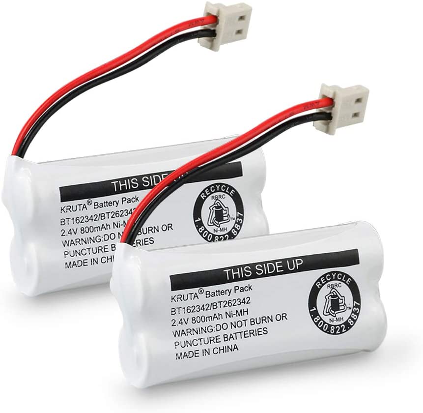 2 Pack Vtech Cordless Phone Replacement Battery - Compatible with BT162342, BT262342, BT183342 Models - Long Lasting Power for Home & Office Phones - Perfect for Home Office, Business, and Remote Work Setups
