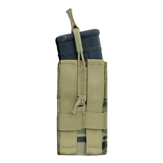 Agilite AG1 5.56 Single Magazine Pouch - Tactical Molle-Compatible Rifle Magazine Holder for AR-15, M4 - Perfect for Military, Law Enforcement & Airsoft Use