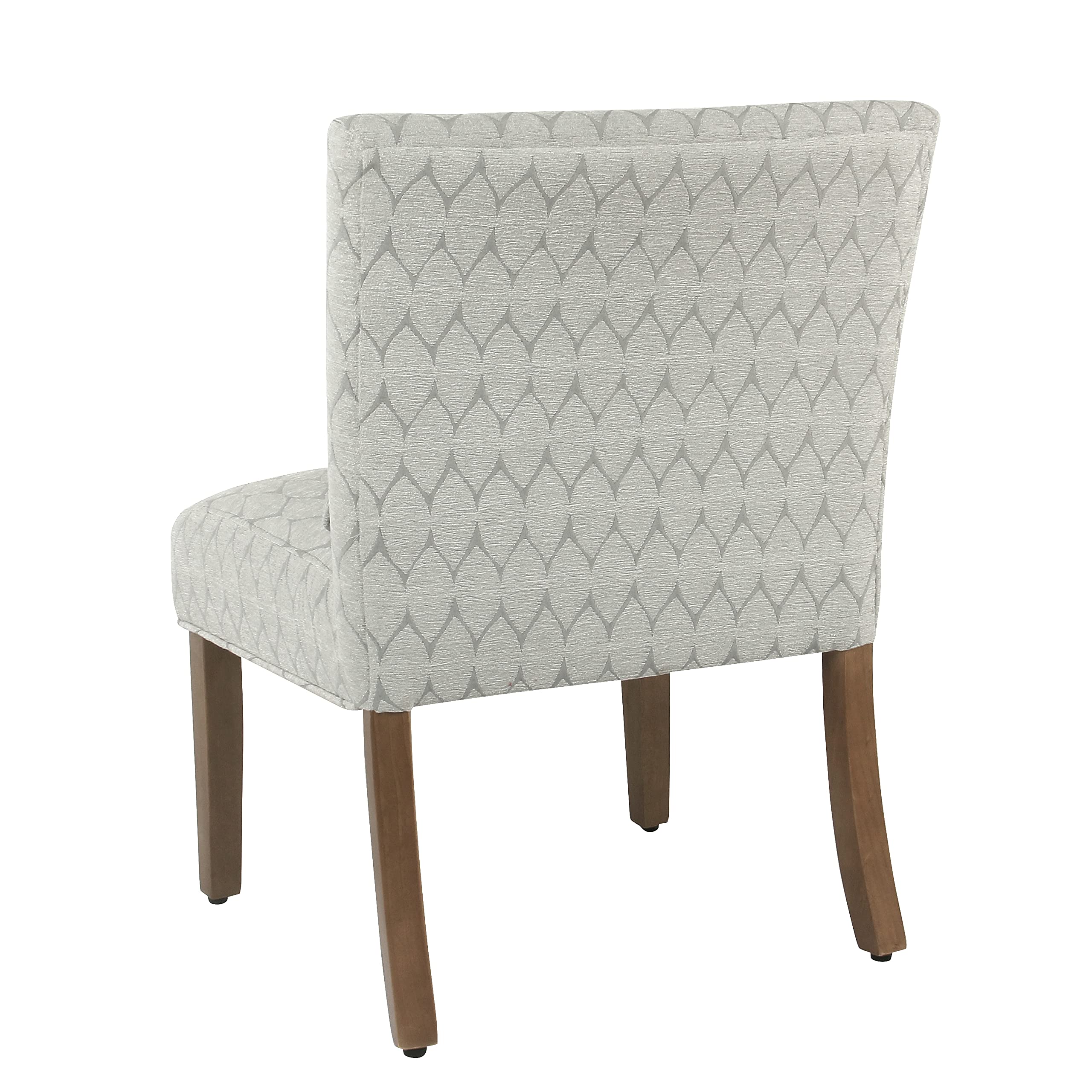 HomePop Parker Accent Chair with Pillow - Textured Gray Upholstered Living Room Chair for Small Spaces, Apartment Decor & Cozy Reading Nook