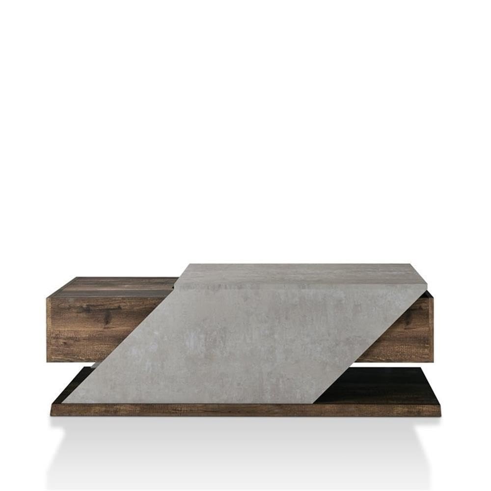 Krella 2-Piece Solid Oak Wood Coffee Table with Storage and 62-Inch Entertainment TV Stand Set - Perfect for Living Room, Home Theater, and Modern Home Decor