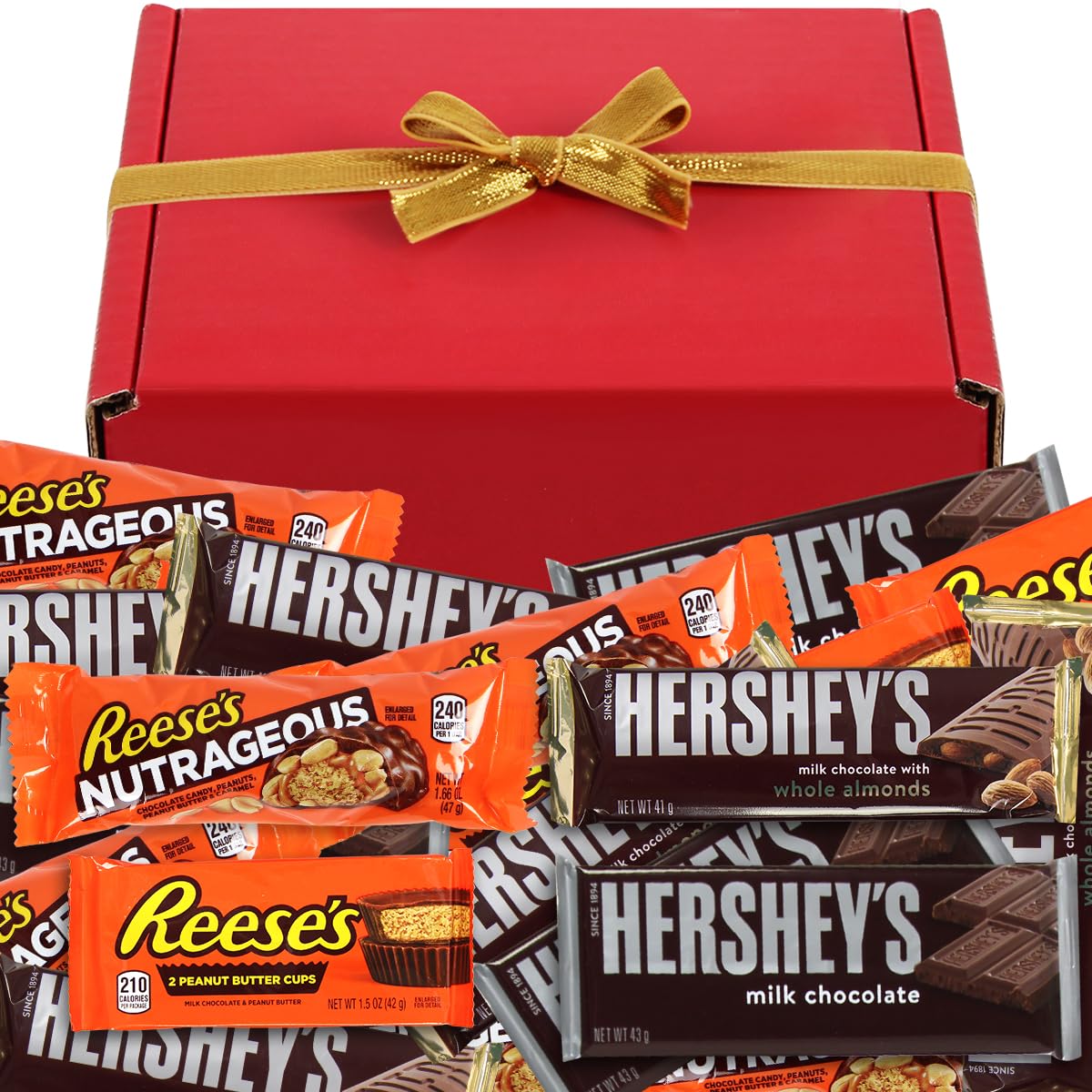 **Premium Assorted Chocolate Gift Box for Mother's Day - 20 Count Luxury Chocolates in Elegant Red Box with Gold Ribbon - Perfect for Gifting, Celebrations & Special Occasions**