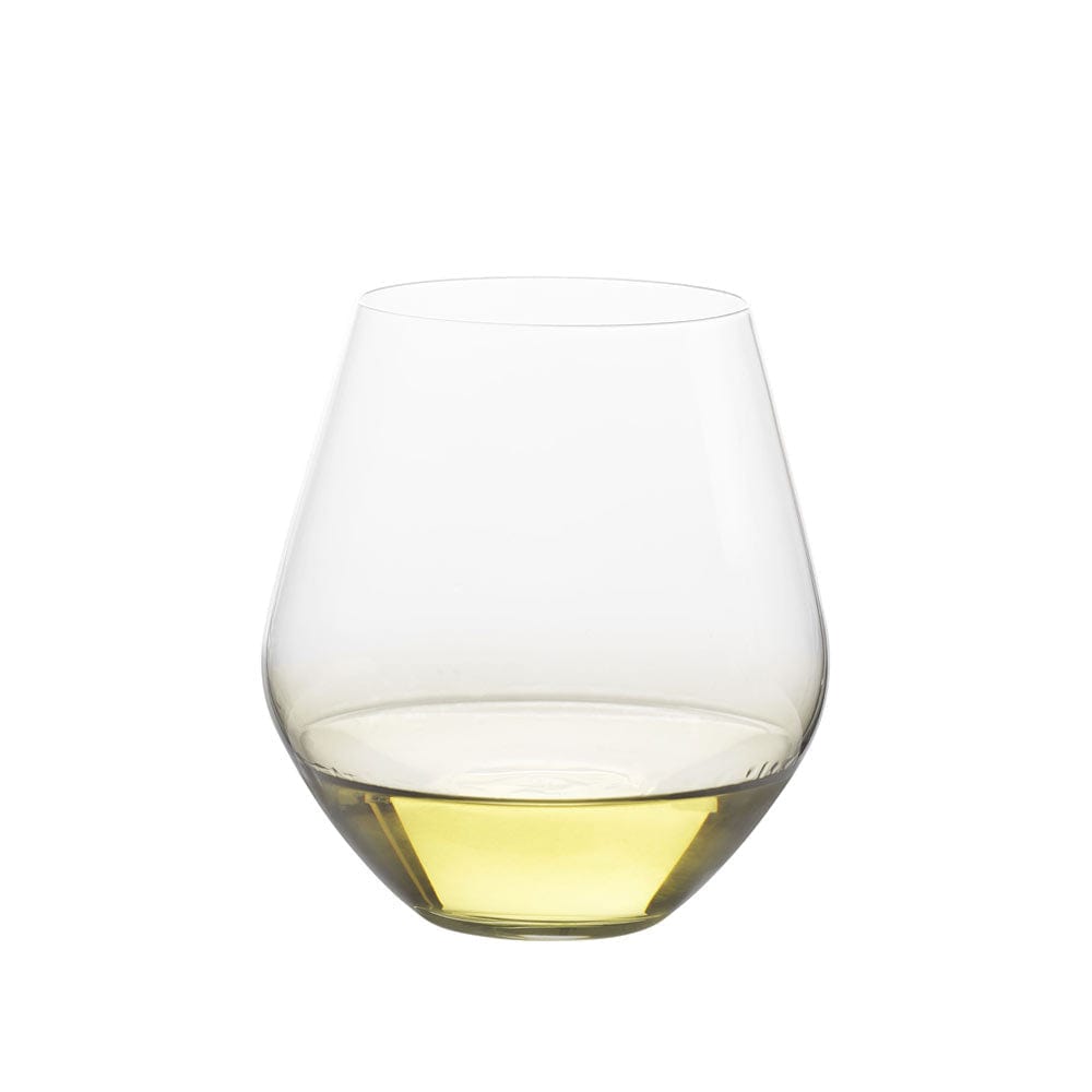 Gianna Ombre Sage Set of 4 Stemless Wine Glasses - Elegant Drinking Cups for Wine, Cocktails & Beverages - Perfect for Dinner Parties, Weddings & Home Decor