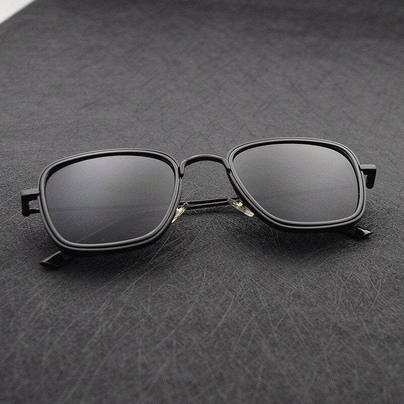 Vintage Steampunk Sunglasses for Men & Women - Classic Square Metal Frame Designer Sunglasses | High-Quality UV Protection | Perfect for Cosplay, Costume Parties & Retro Fashion