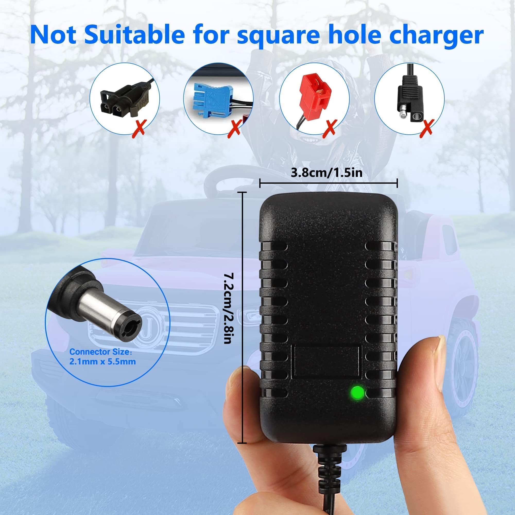 6V 1A Battery Charger for Kids Ride-On Toys - Compatible with Hello Kitty SUV, Kid Trax, Toddler Quad & ATV Electric Vehicles - Perfect for Home, Playground & Outdoor Use