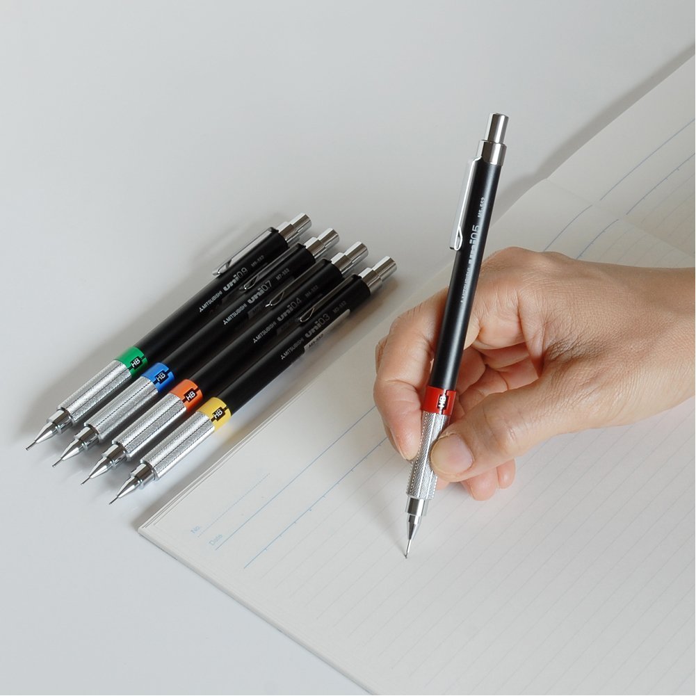 Uni-Ball Mitsubishi M9552.24 0.9mm Mechanical Drafting Pencil - Professional Black Writing Tool for Architects, Engineers & Artists | Perfect for Technical Drawing, Sketching & Precision Writing
