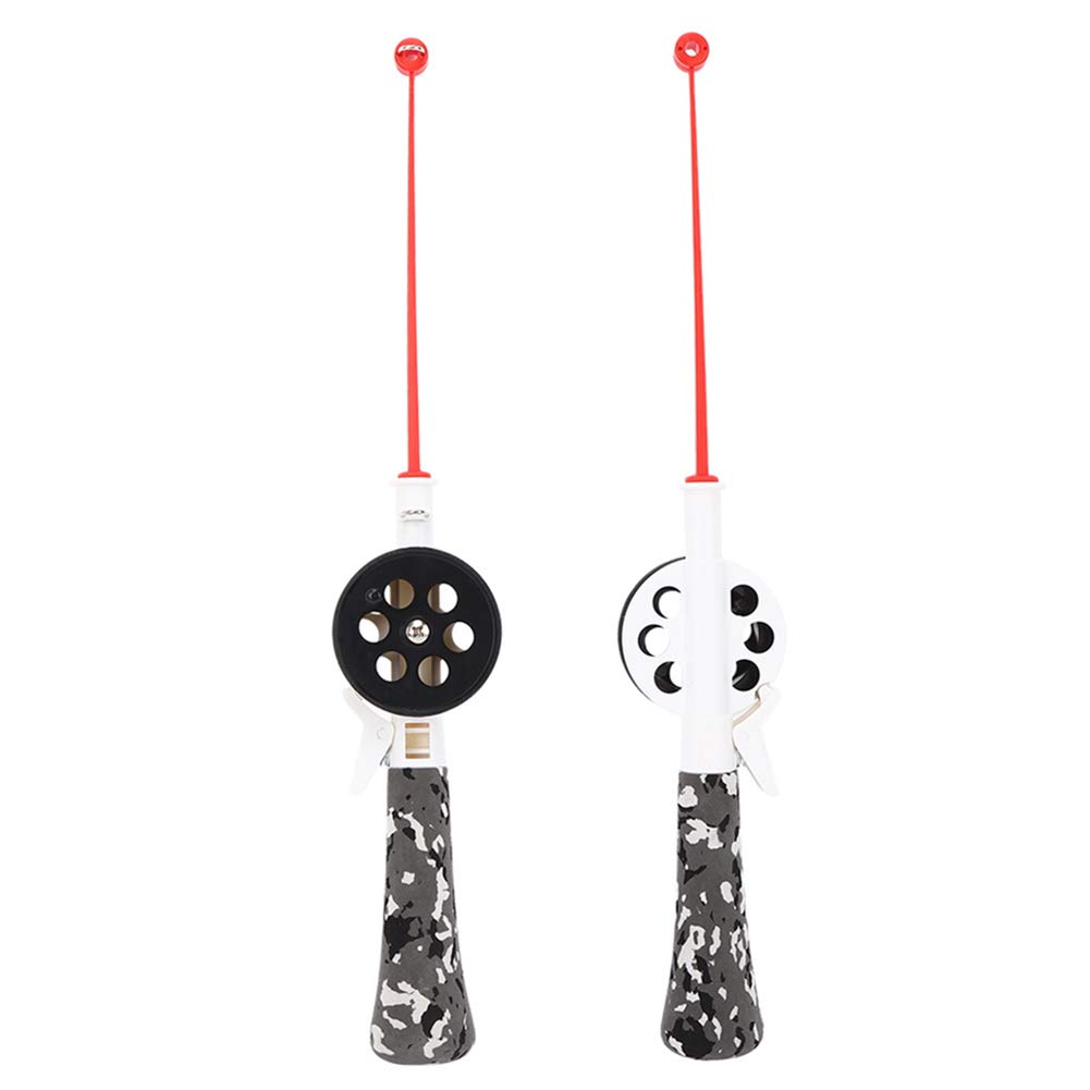 Low Resistance Kids Ice Fishing Rod - 34cm Durable Ice Fishing Pole with Reel for Beginners | Perfect for Winter Fishing Adventures & Outdoor Family Activities