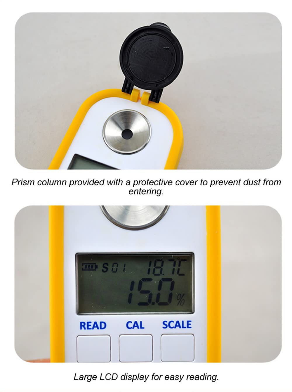Digital Refractometer for Veterinary Use - Accurate Dog & Cat Urine Specific Gravity Tester, DR503 Serum Protein Analyzer | Ideal for Pet Health Monitoring & Veterinary Clinics