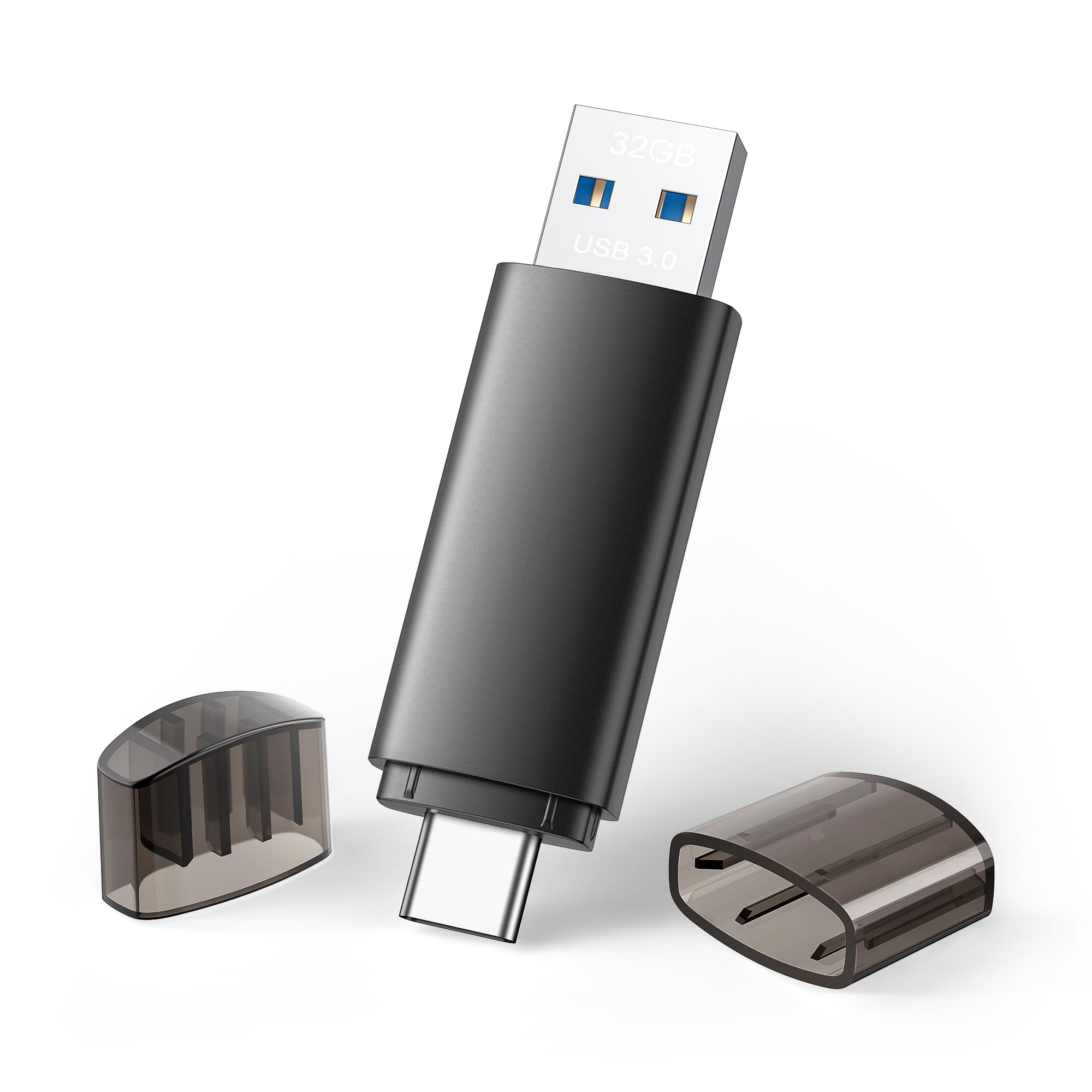 32GB USB Flash Drive Dual USB-A & USB-C 3.0 for Android/PC/Phone Storage