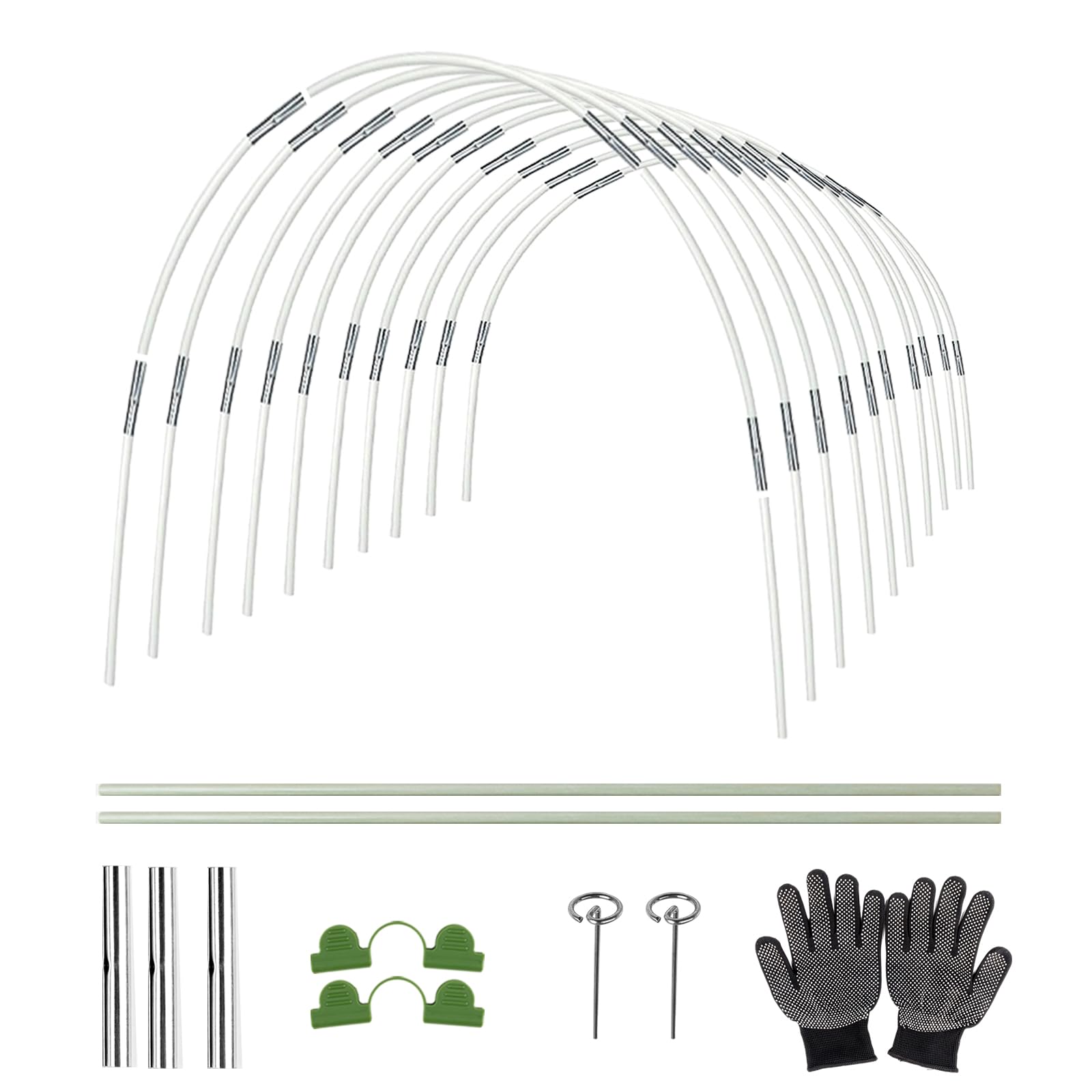 50pcs Cool Area Greenhouse Hoops - DIY Garden Hoops & Grow Tunnel for Raised Beds, Row Covers | Perfect for Home Gardening, Plant Protection & Season Extension