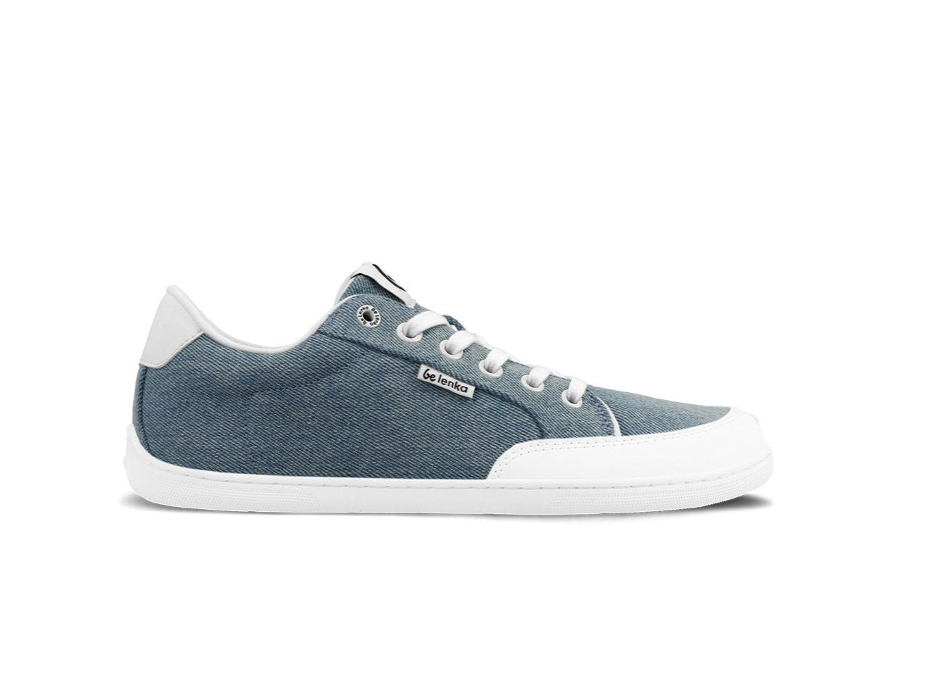 Barefoot Sneakers for Women - Be Lenka Rebound Denim Light Blue | Minimalist Zero Drop Shoes for Running, Walking & Gym | Comfortable & Flexible Footwear for Active Lifestyle