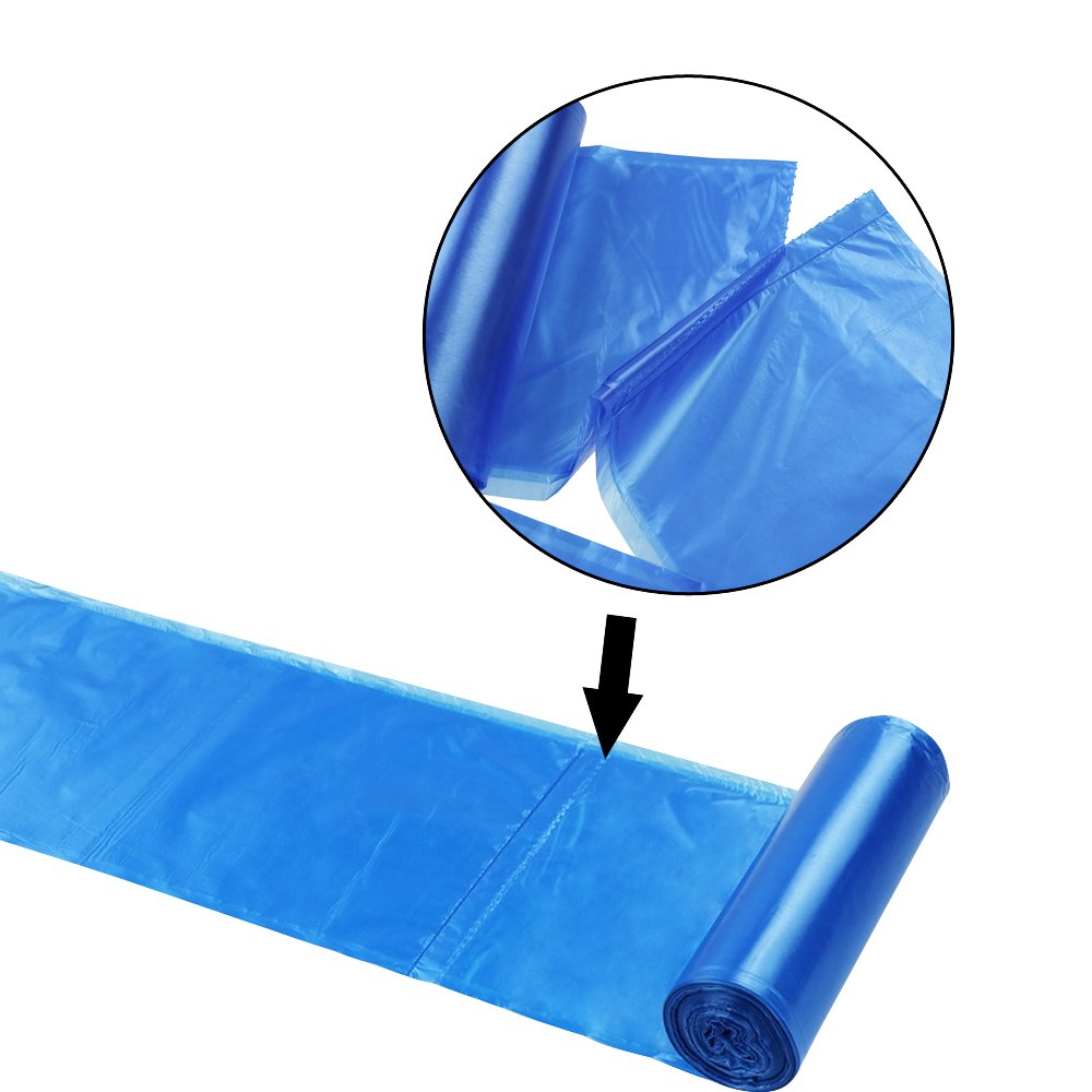 5 Gallon Trash Bags - Heavy Duty Blue Garbage Bags (120 Count) | Extra Thick & Leak Proof for Kitchen, Office & Outdoor Use