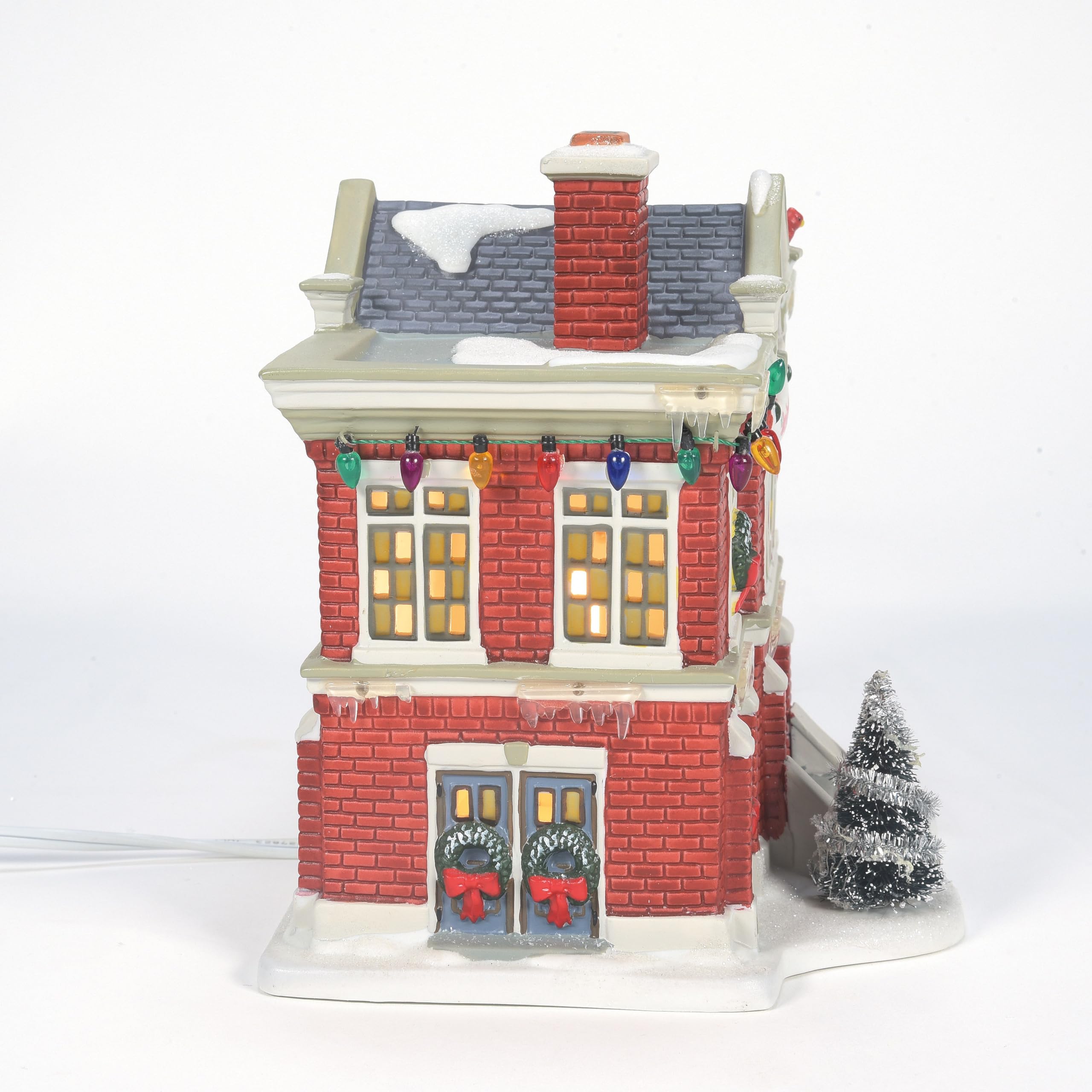 Department 56 Christmas Story Village Cleveland Elementary School - Authentic Collectible Holiday Decoration for Christmas Villages & Winter Displays