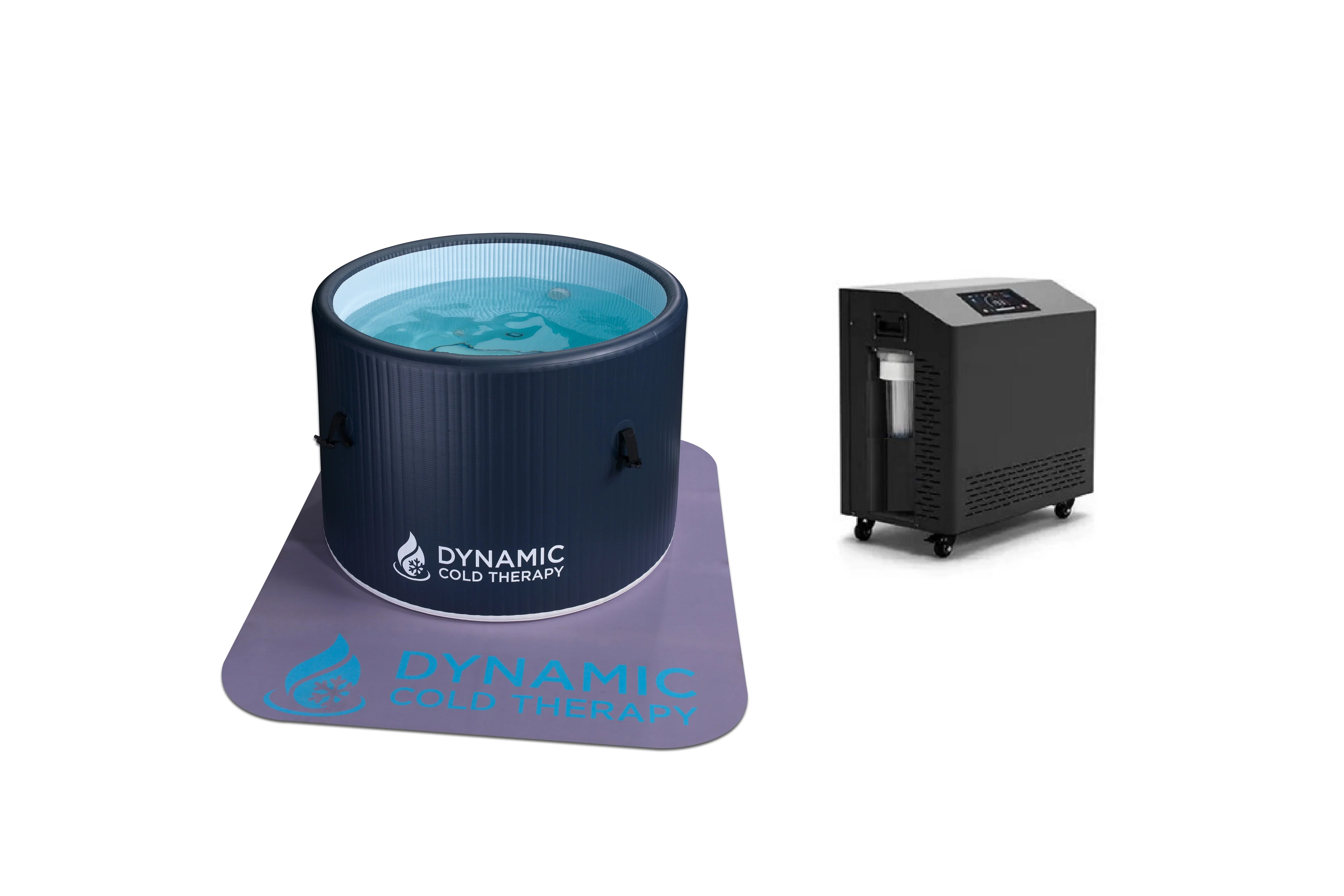 Inflatable Round Cold Plunge Tub for Dynamic Cold Therapy - Portable Ice Bath for Muscle Recovery, Pain Relief & Athletic Performance - Perfect for Home Gym, Post-Workout & Cryotherapy