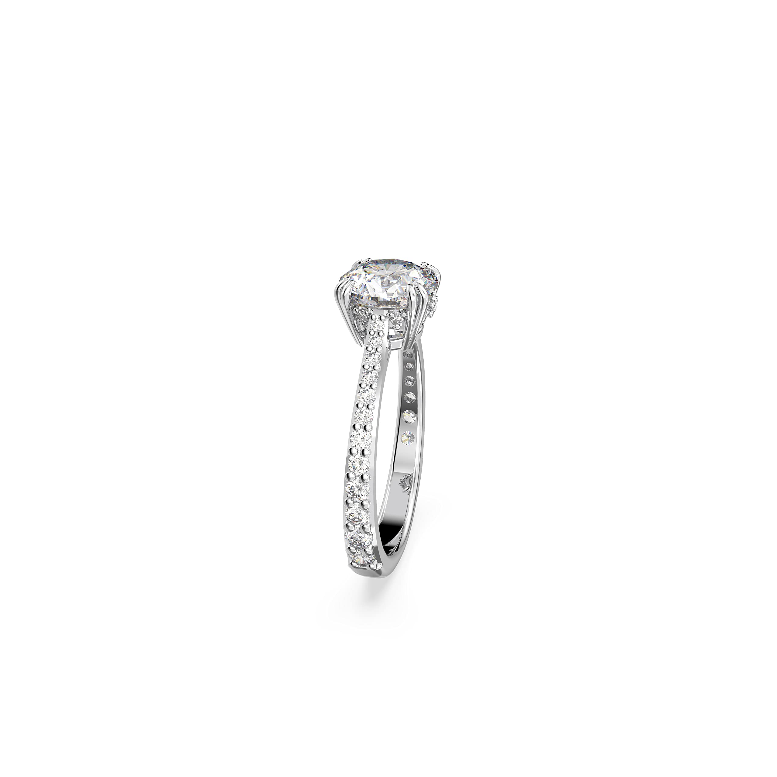 Swarovski Constella Cocktail Ring - Clear Pavé Crystals for Evening Parties