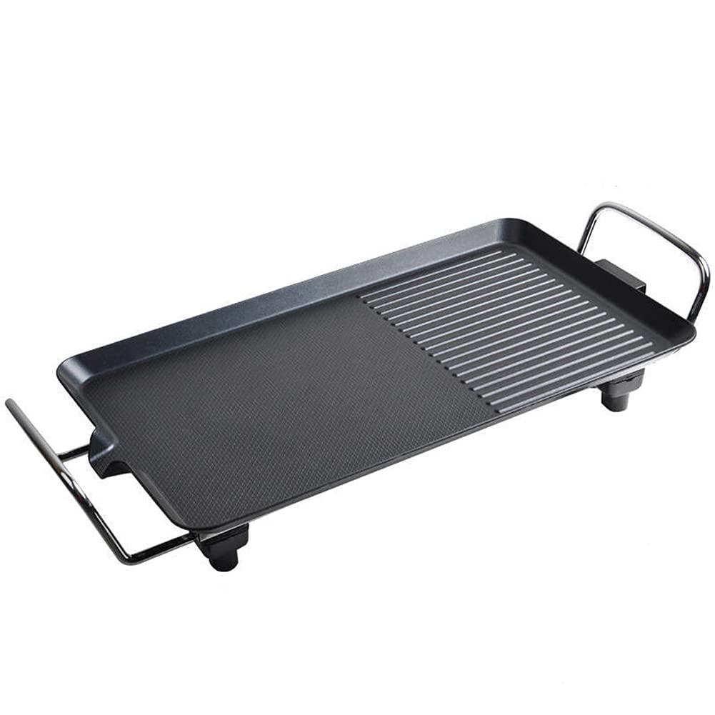 Indoor Electric Grill - Smokeless Korean BBQ Grill with Ceramic Non-Stick Surface, Aluminum Body for Home Use | Perfect for Apartments, Camping & Family Gatherings