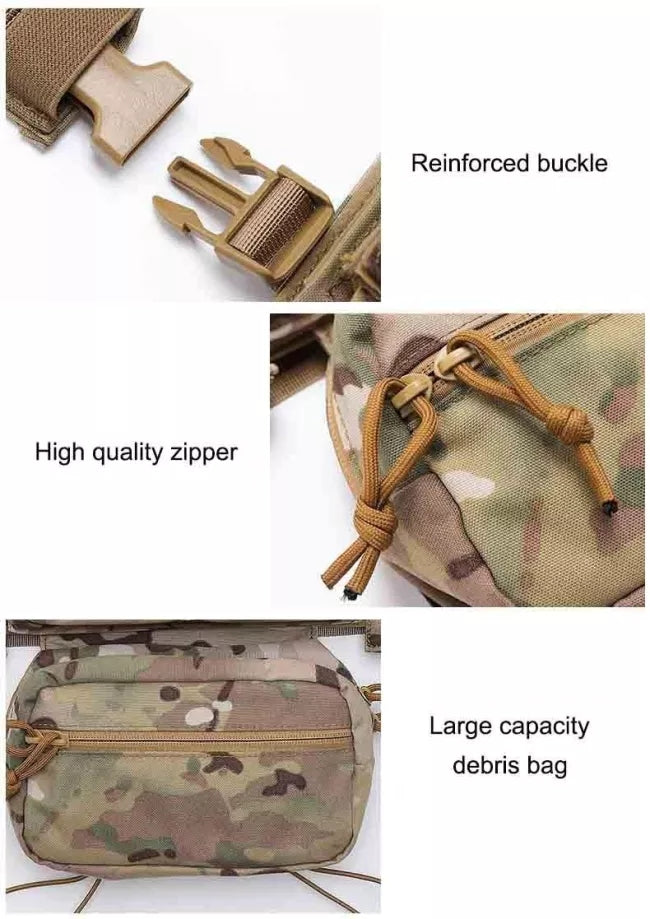 MK3 Modular Micro Fight Chest Rig - Tactical Gear for Airsoft, Hunting & Outdoor Adventures | Adjustable Molle Vest for Military & Survival Use