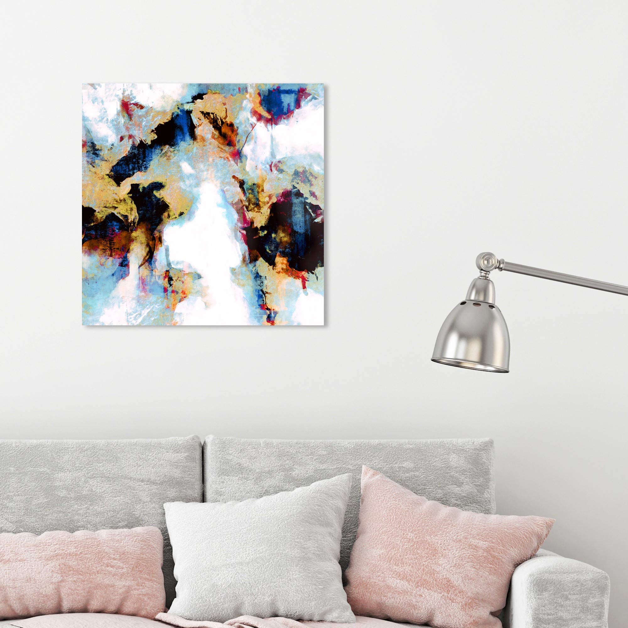 Oliver Gal Artist Co. Abstract Wall Art Canvas Print 'Explosive Shades of City Lights' - 24