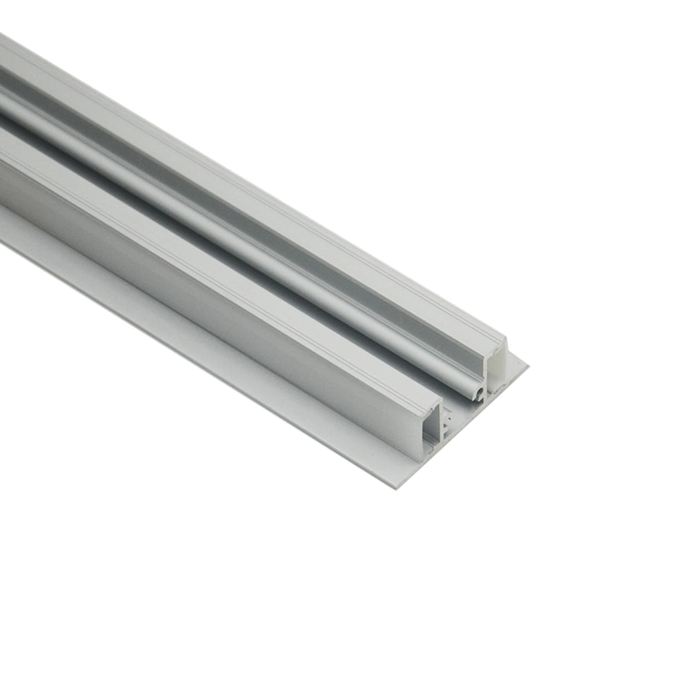 8 ft Aluminum LED Strip Light Channel - AP69D Up/Down Rectangular Rail for Indoor/Outdoor Lighting (10 Pack) - Perfect for Kitchen, Cabinet, and Staircase Accent Lighting
